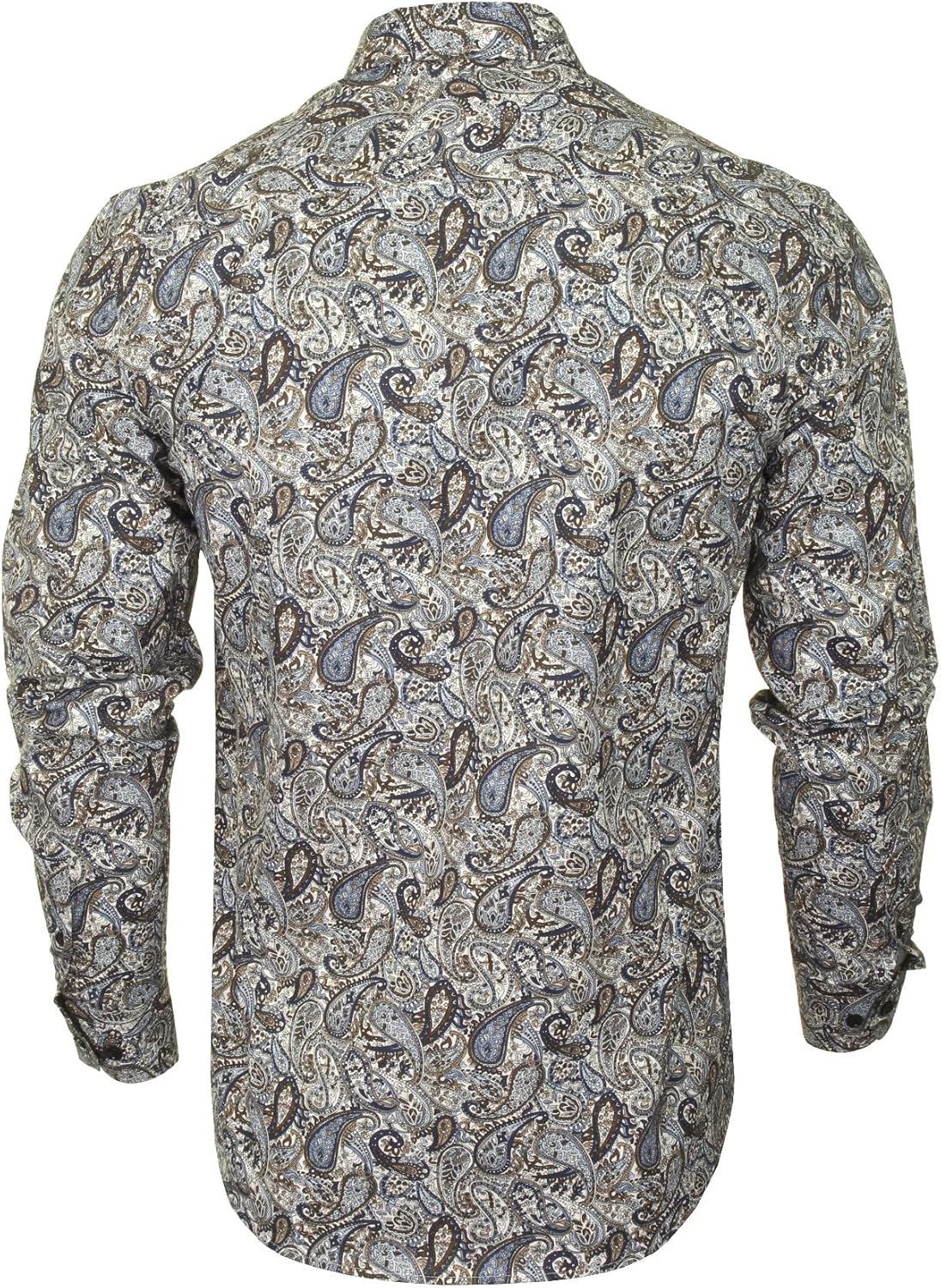 Thumbnail 3 de Xact Chemise Paisley à Manches Longues pour Hommes – Coupe Slim