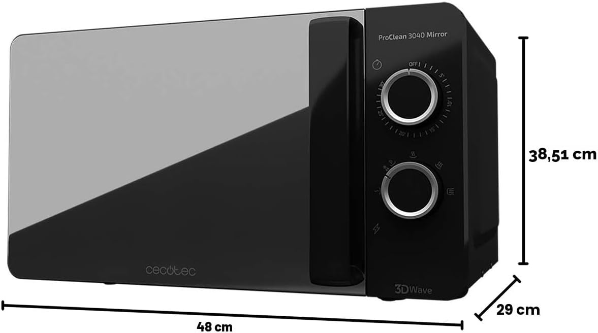 Thumbnail 4 de Cecotec ProClean 3040 forno a microonde da 20 litri, 700 W e rivestimento Ready2Clean