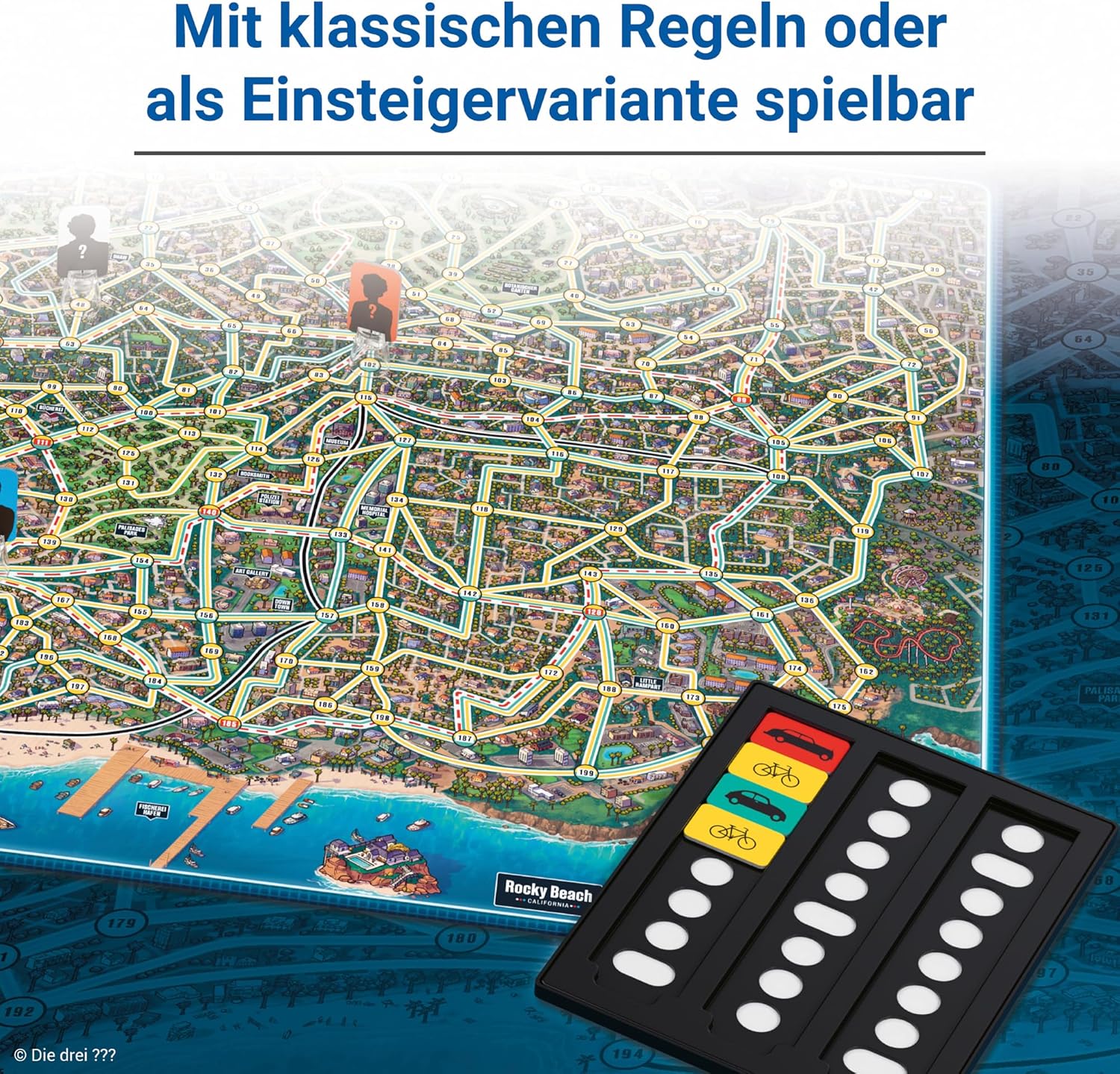 Detalle de Ravensburger 24741 – Die DREI ??? Scotland Yard: Der Detektivklassiker für 2–6 Personen ab 8 Jahren