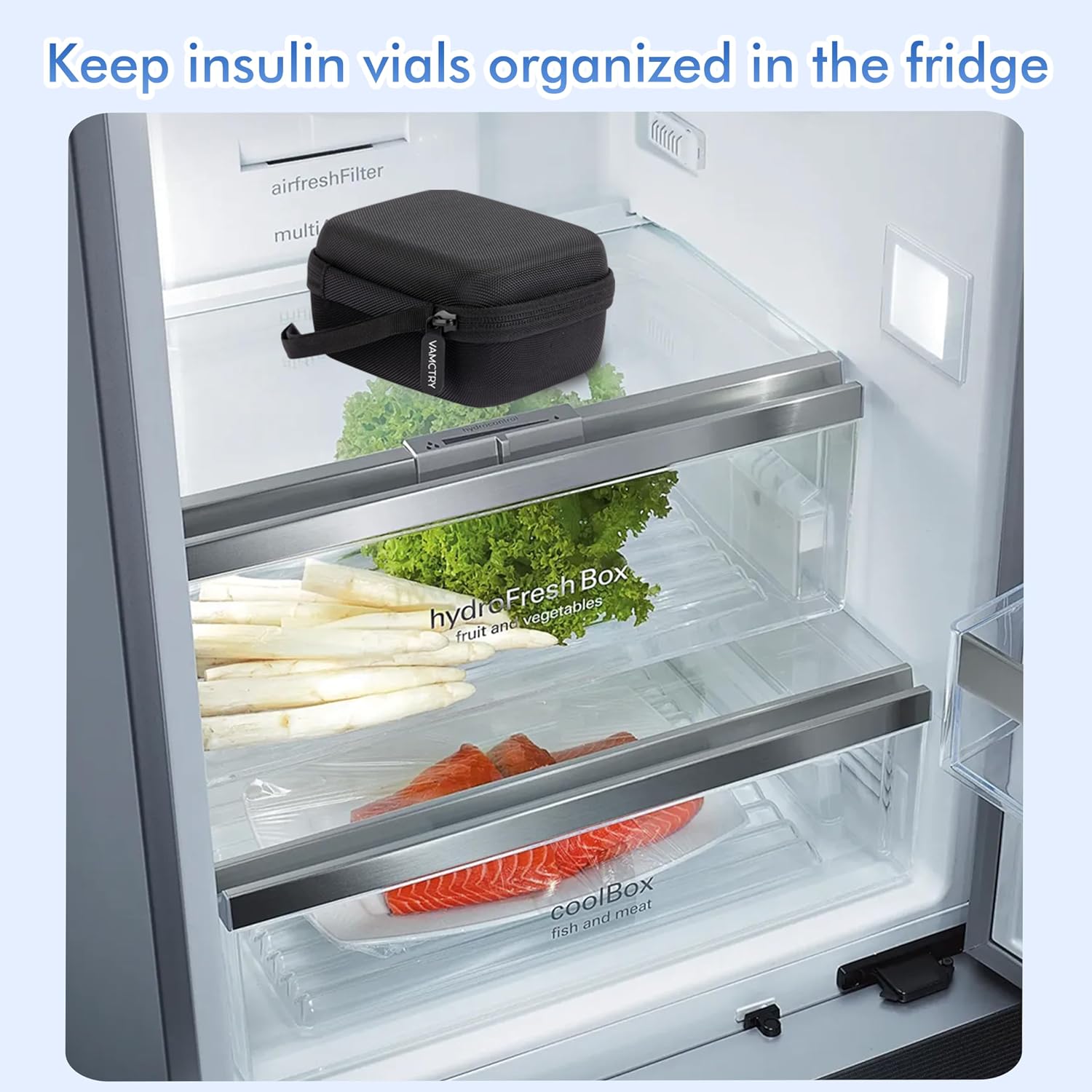 Thumbnail 6 de Vamctry 12-Slot Fridge Peptide & Insulin Vial Case