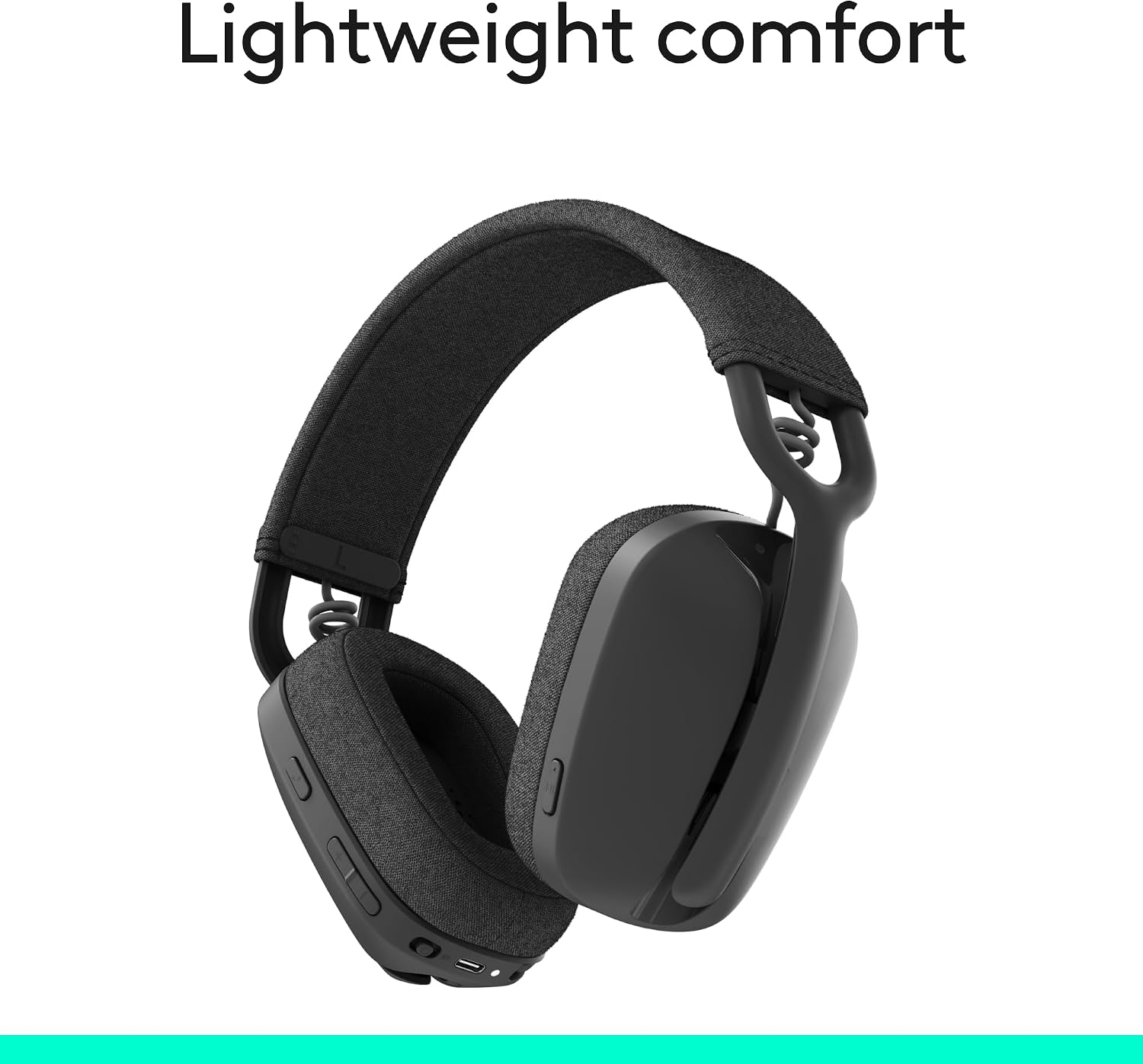 Thumbnail 6 de Logitech Zone Vibe 100 Wireless Over-Ear Headset, Graphite, Multipoint Bluetooth