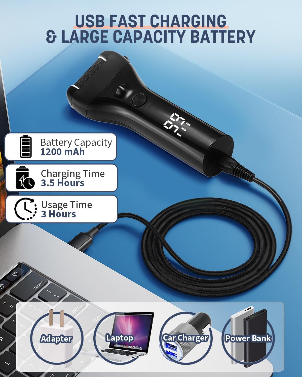 Thumbnail 6 de Electric Foot File 16-in-1 Rechargeable Foot Care Kit 🦶