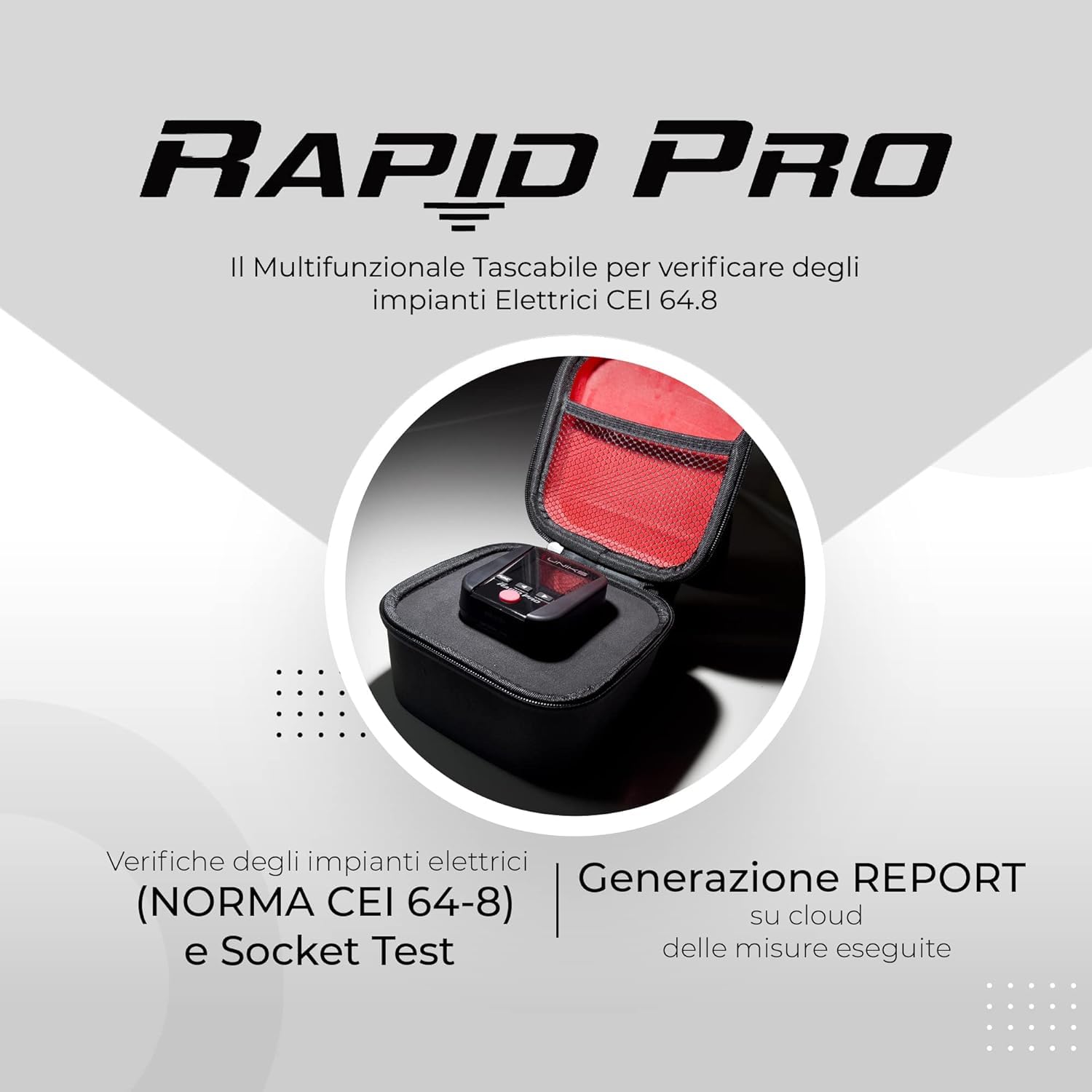 Thumbnail 2 de UNIKS - RAPID PRO: Tester tascabile per Terra, RCD e Prove prese, Made in Italy