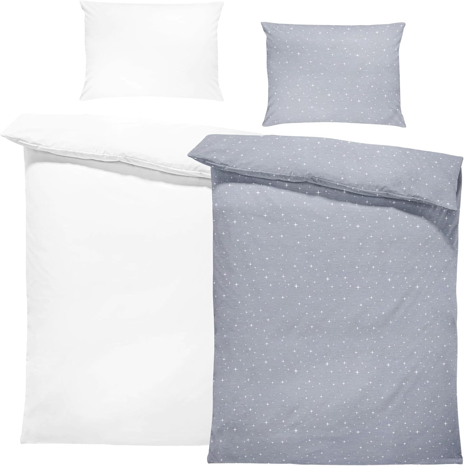 Detalle 2 de Totsy Baby B0F2HT83RX beddengoedset voor kinderen, 90 x 120 cm, melkwegmotief