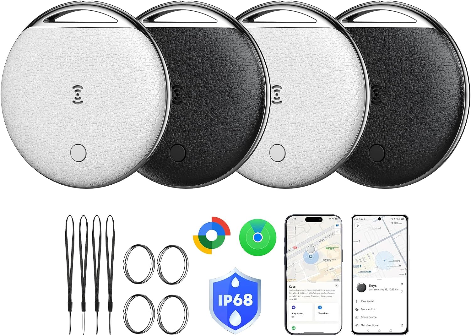 Detalle de Air Tag for Android Smart Tags, 4-Pack