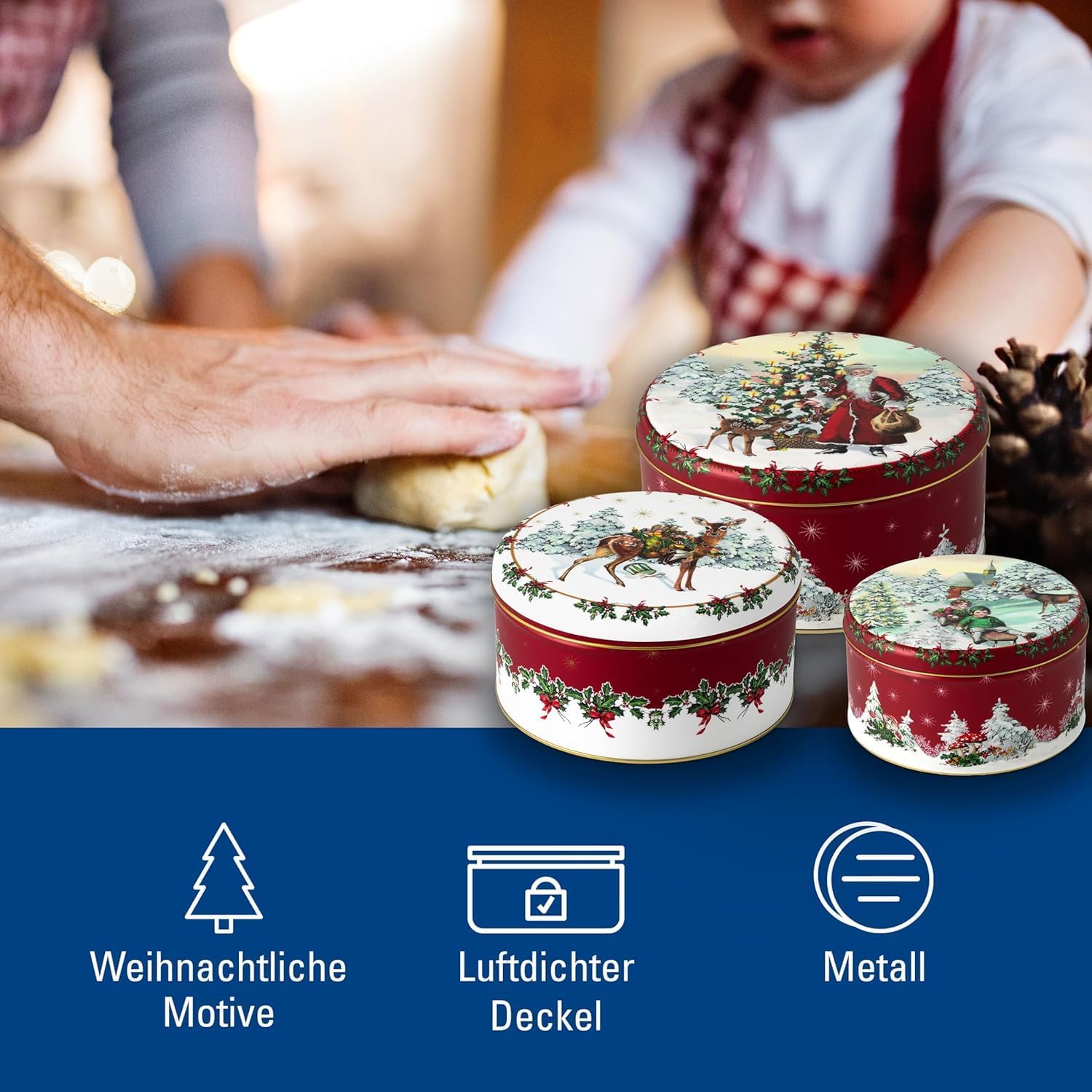 Thumbnail 1 de Villeroy & Boch Winter Collage boîtes biscuits