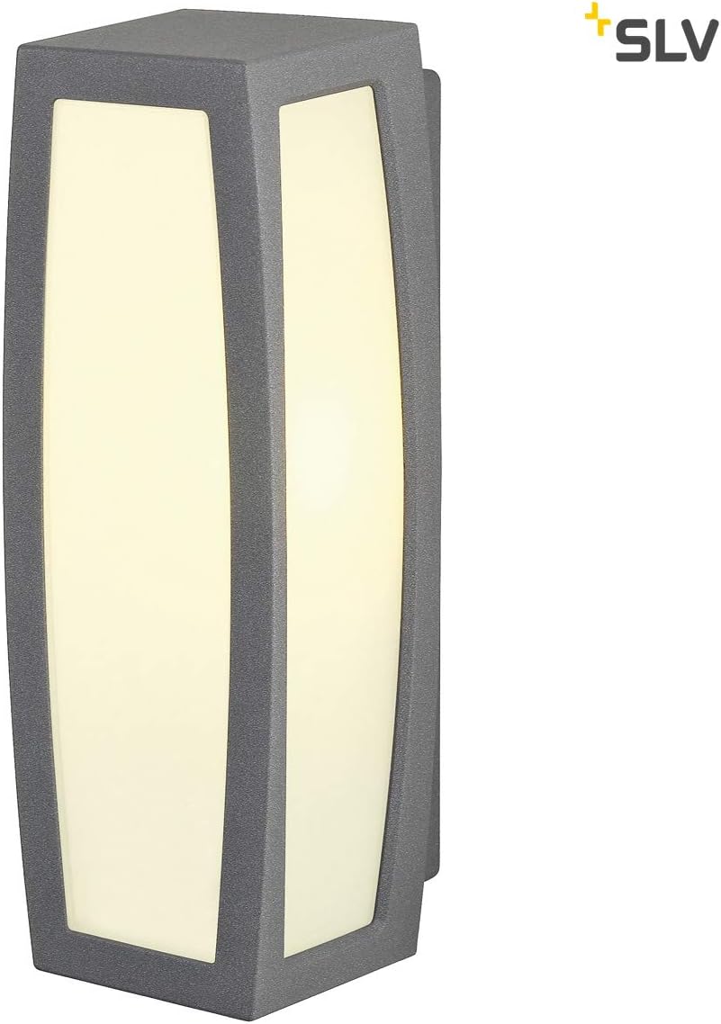 Detalle de SLV Meridian Box Applique murale extérieure anthracite – Détecteur de mouvement, E27, 20 W max