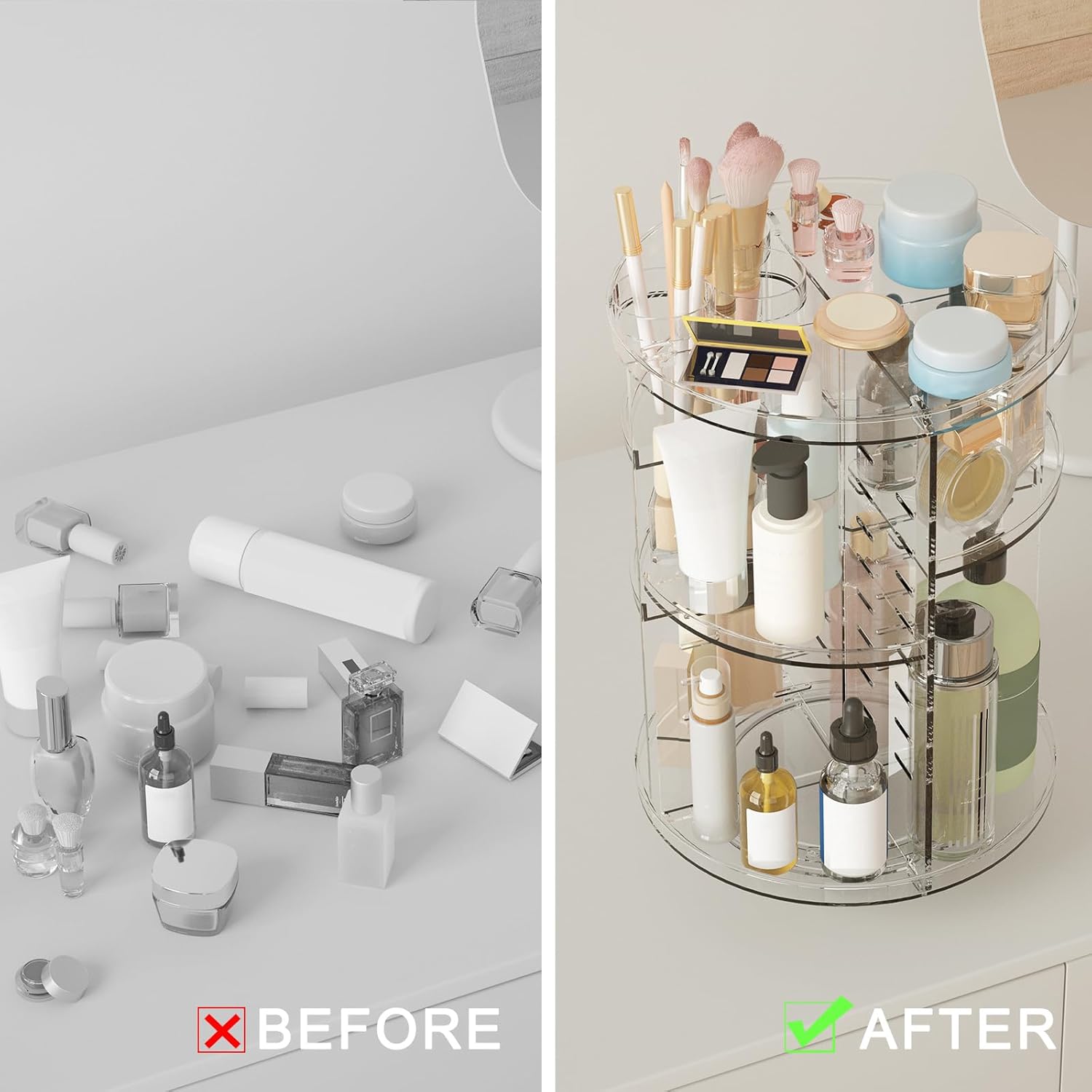 Thumbnail 4 de Rotating Makeup Organizer 9in x 12in
