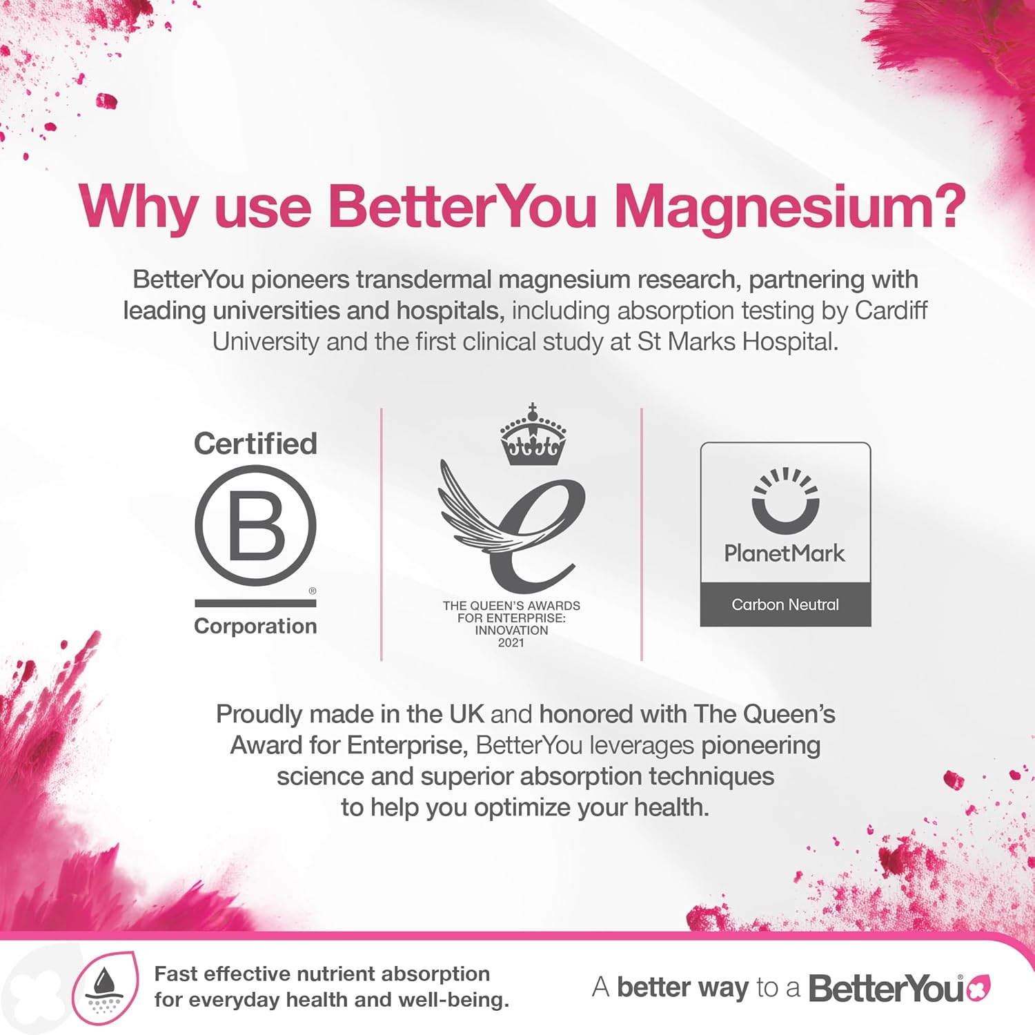 Detalle 2 de BetterYou Cristaux de bain au magnésium — 1 kg, Zechstein, sans huile de palme, vegan