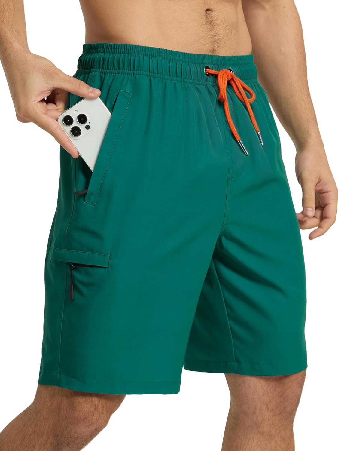 Thumbnail 6 de Arcweg Badehose Herren Cargo Shorts mit Reißverschlusstasche – Schnelltrocknend, lange Passform, ohne Innenfutter