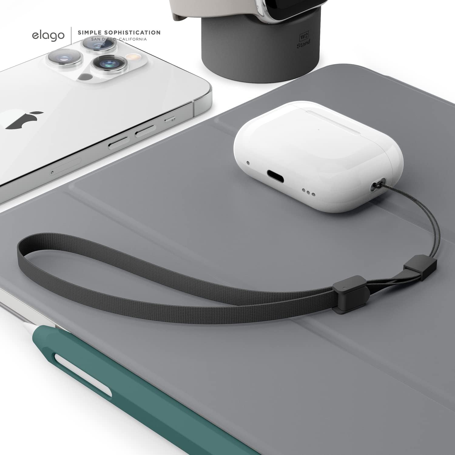 Thumbnail 1 de elago Sangle compatible AirPods Pro 2 : attache sécurisée pour le transport au quotidien