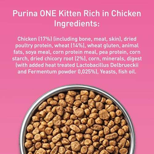 Thumbnail 7 de Purina ONE Kitten Chicken Dry Cat Food 750g (Pack of 4) review