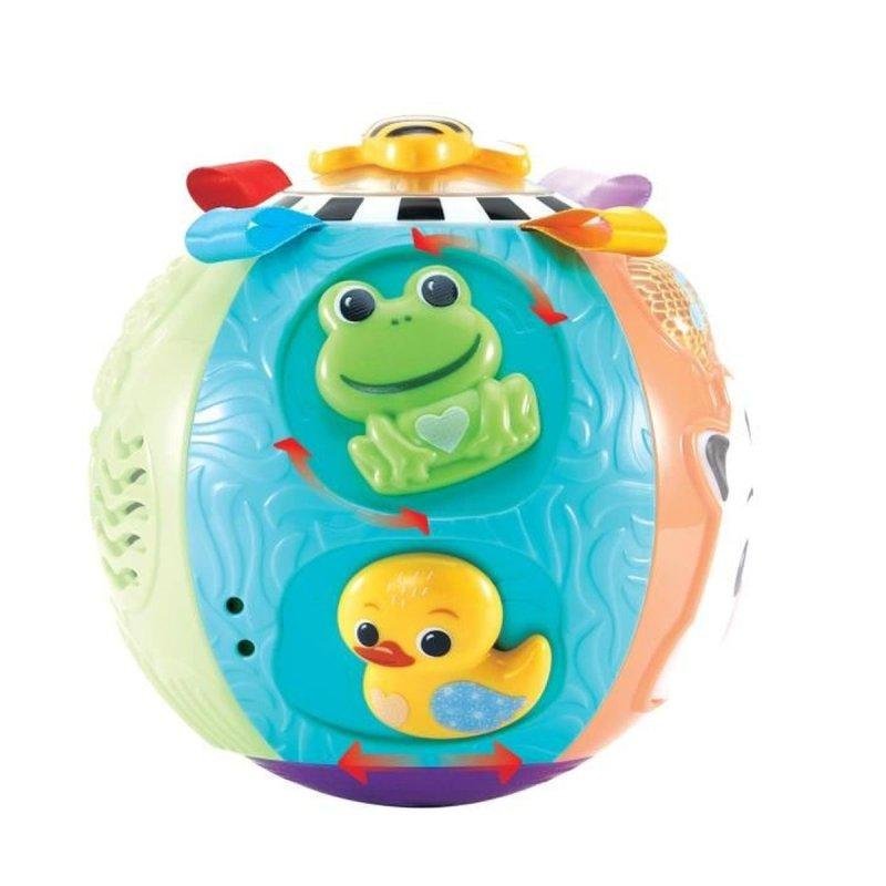 Detalle de Pelota Interactiva Lumi Animal Ball de VTech: luces, sonidos y texturas para bebés (6–36 meses)