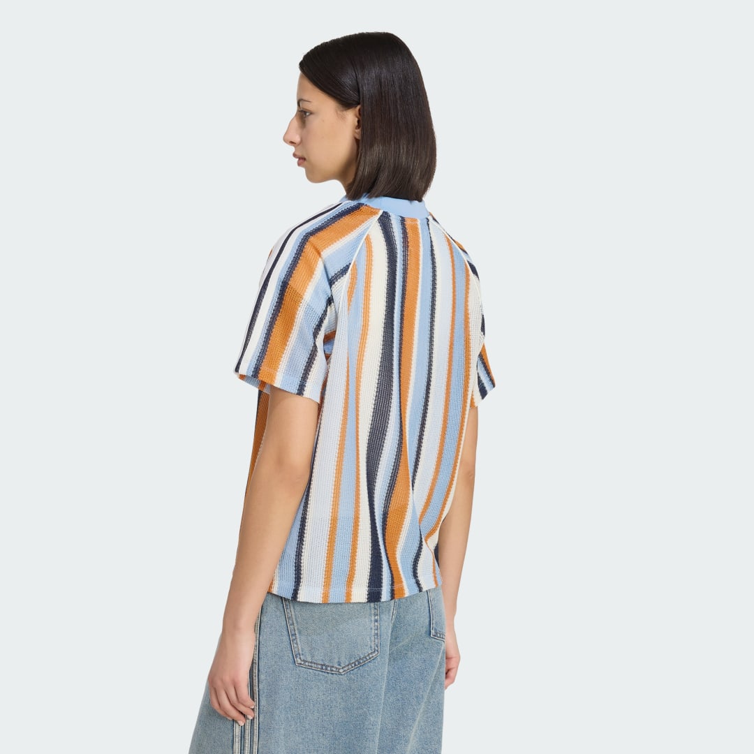 Thumbnail 1 de Camiseta de gran tamaño de punto Summer Glow de adidas Originals – azul