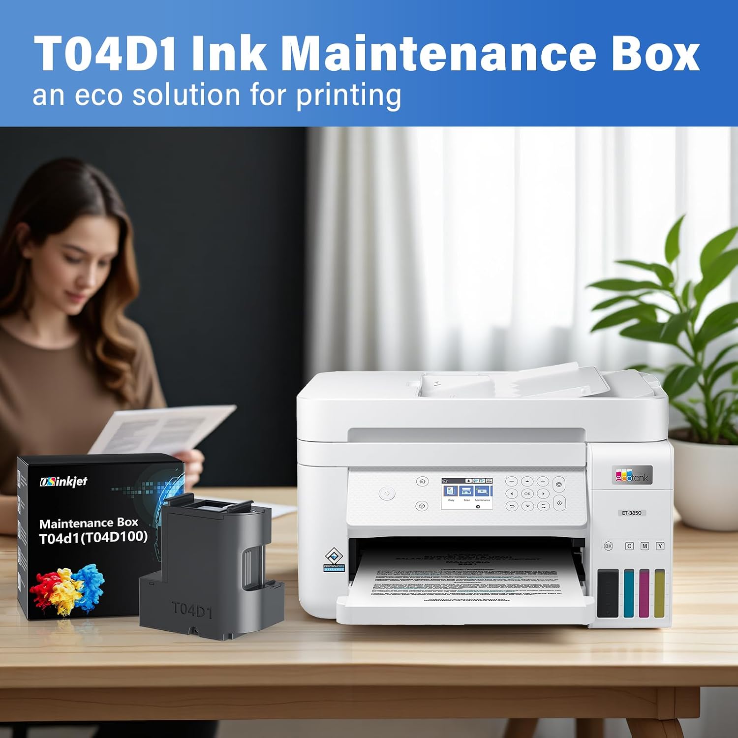 Detalle de Osinkjet OS-T04D1 Maintenance Box for Select Epson EcoTank and WorkForce Printers