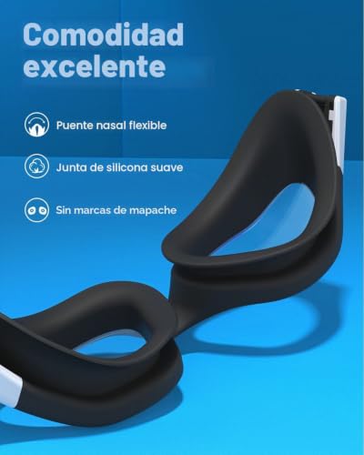 Detalle de ZIONOR G1 MAX: Gafas de natación polarizadas con protección UV y antiempañamiento