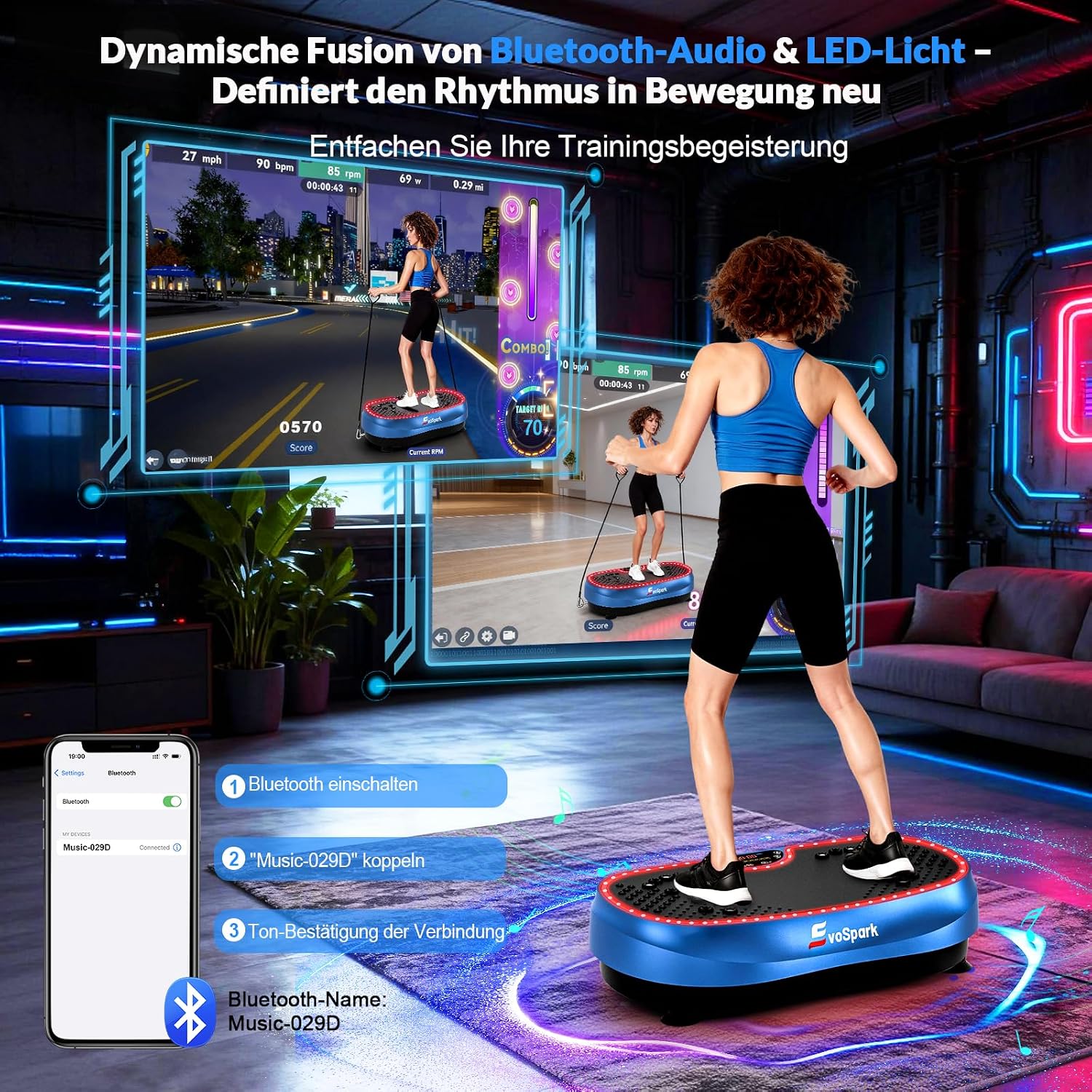 Detalle 1 de EvoSpark Vibrationsplatte mit 200 W Motor