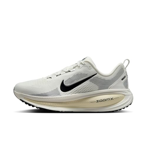 Detalle de Nike Vomero 18 Uomo HM6804-101 White/Obsidian-Mtlc Cool Grey EU 38.5