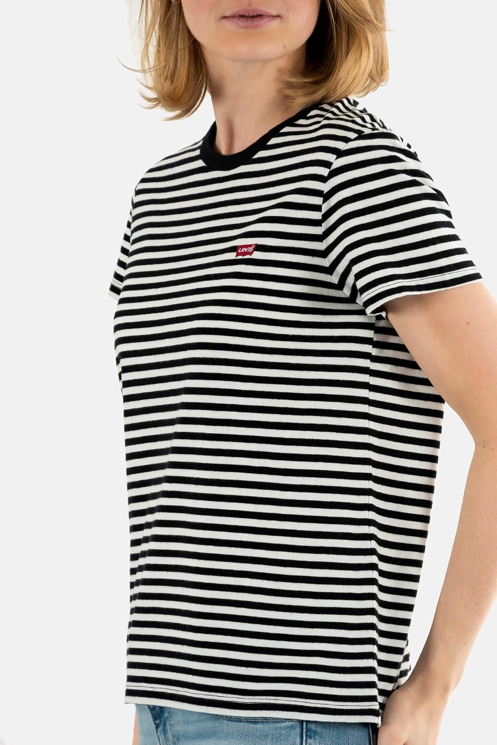 Thumbnail 2 de Levi's Perfect Tee Mujer Raita Stripe Caviar 🌟