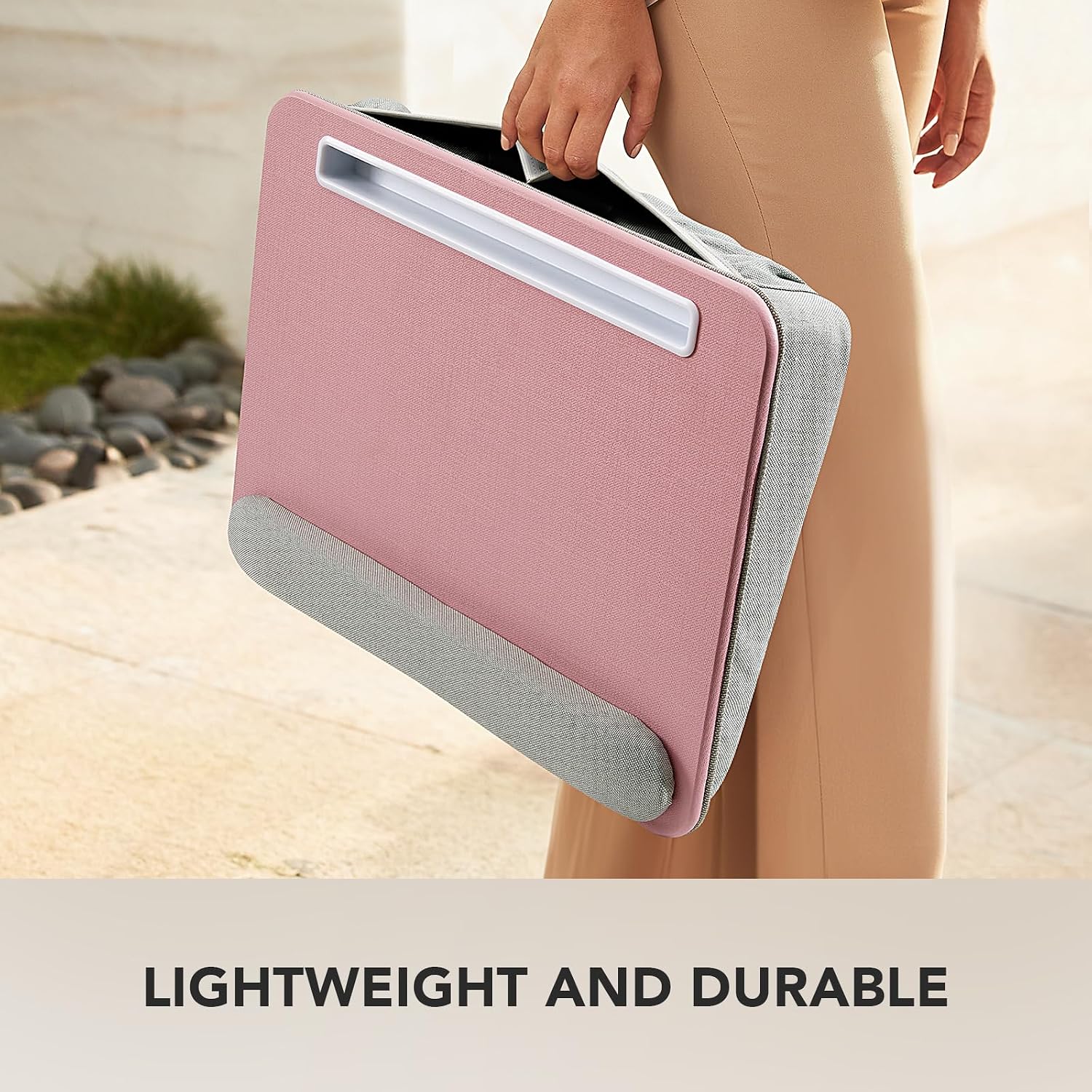 Thumbnail 6 de HUANUO Laptop Lap Desk with Cushion, Pink, Fits 15.6-Inch Laptops