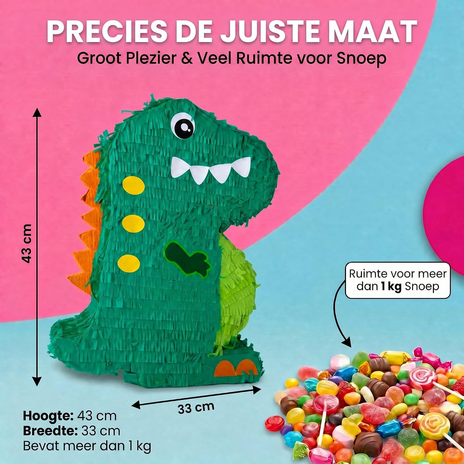 Detalle de GOODS+GADGETS dinosauruspiñata om zelf te vullen van karton