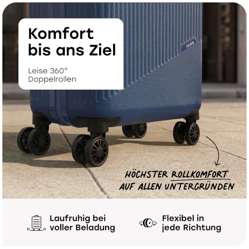 Detalle 2 de Travelite Handgepäck Koffer Bali Größe S – 55 x 39 x 20 cm, 2,5 kg, ABS Hartschale
