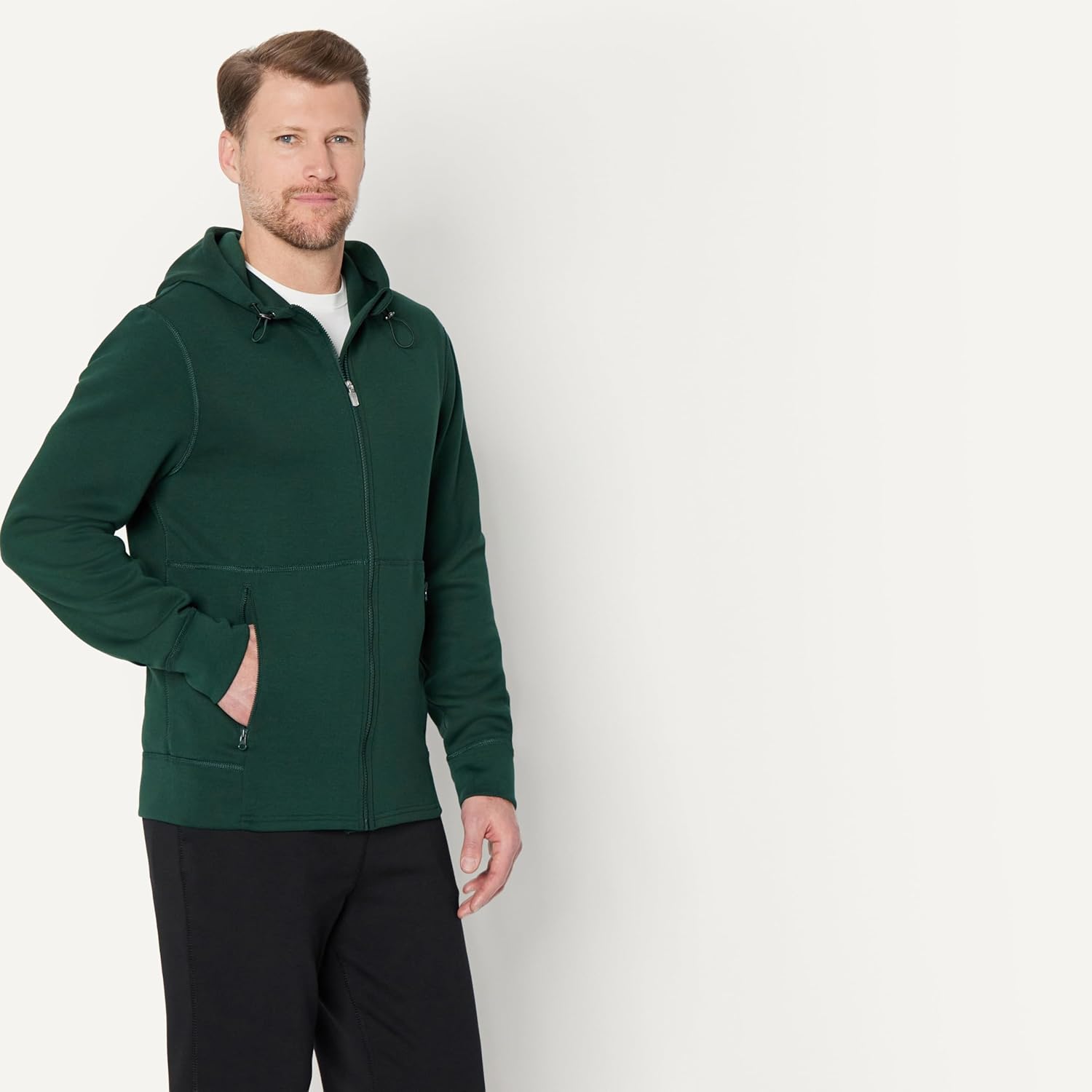 Thumbnail 1 de Amazon Essentials Active Men’s Full-Zip Hoodie Sweatshirt (Relaxed Fit)