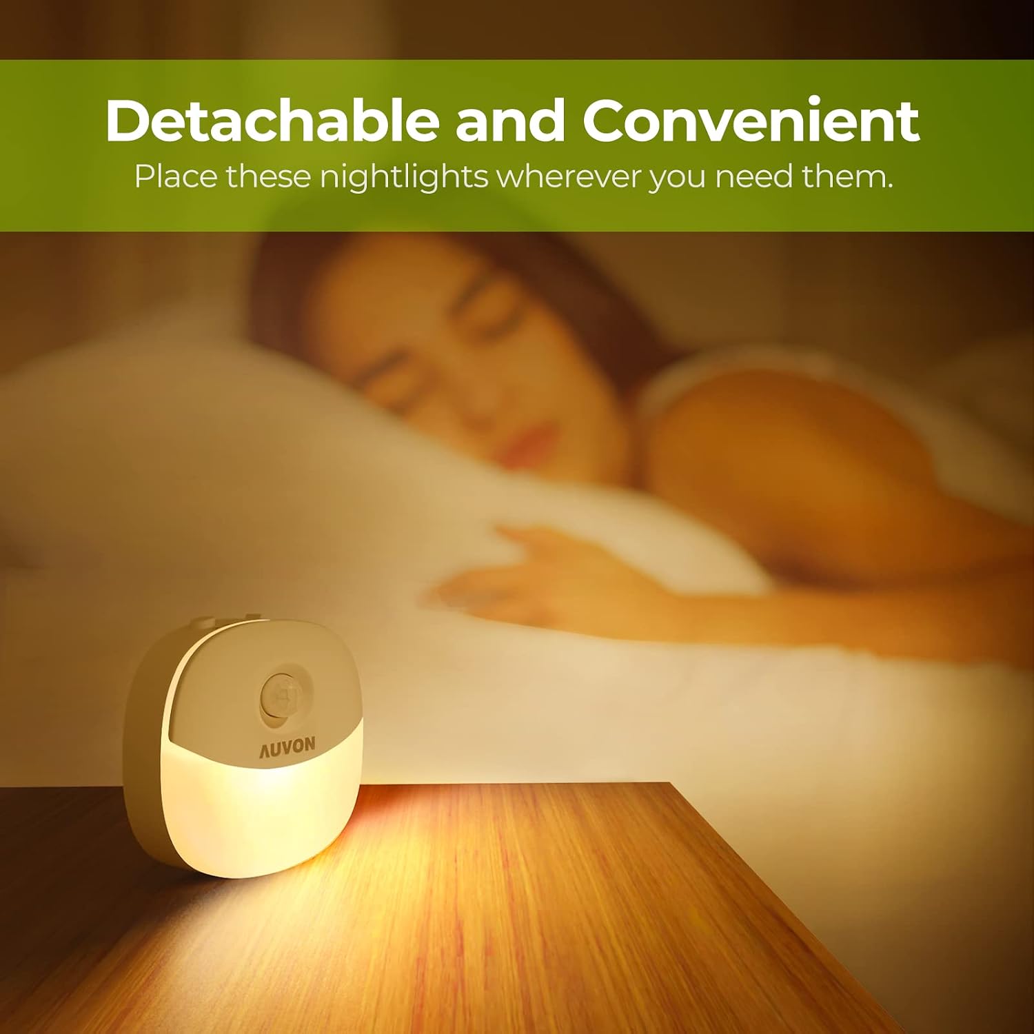 Thumbnail 6 de AUVON Magnetic Rechargeable Night Light (2-Pack) with Motion & Dusk-Dawn Sensor