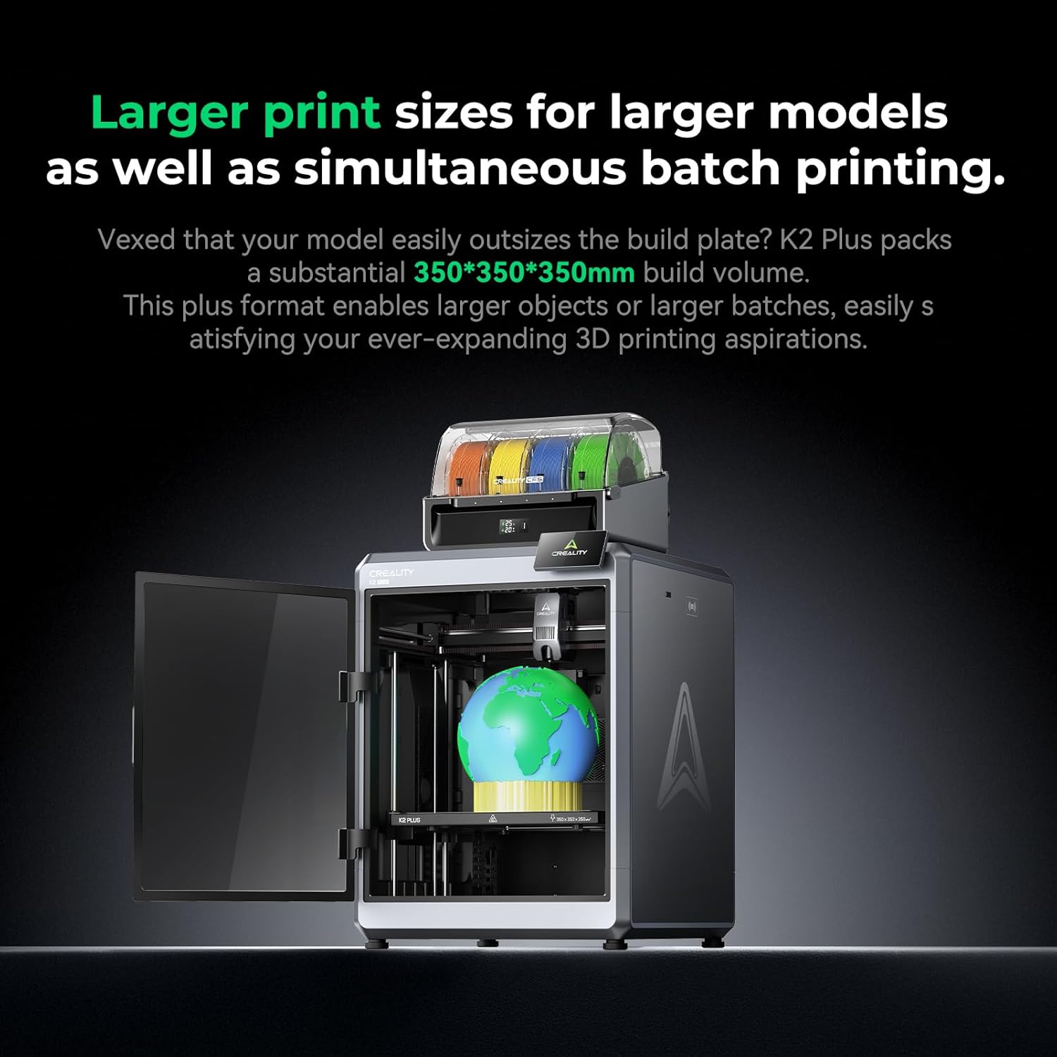 Thumbnail 2 de Creality K2 Plus Combo 3D Printer for Multi-Color Printing (CFS, 600mm/s, Auto-Leveling)