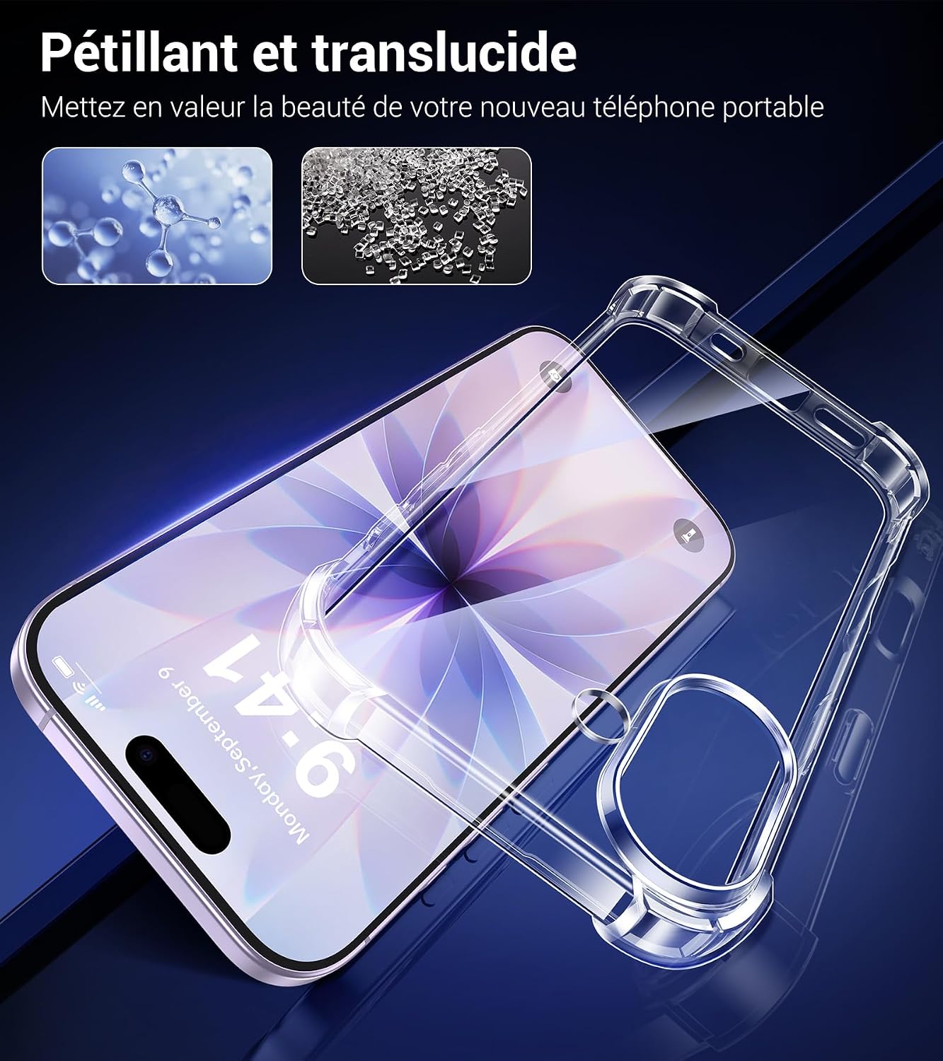 Detalle 1 de FLLAO iPhone 17 Coque 5‑en‑1 antichoc 6,3"