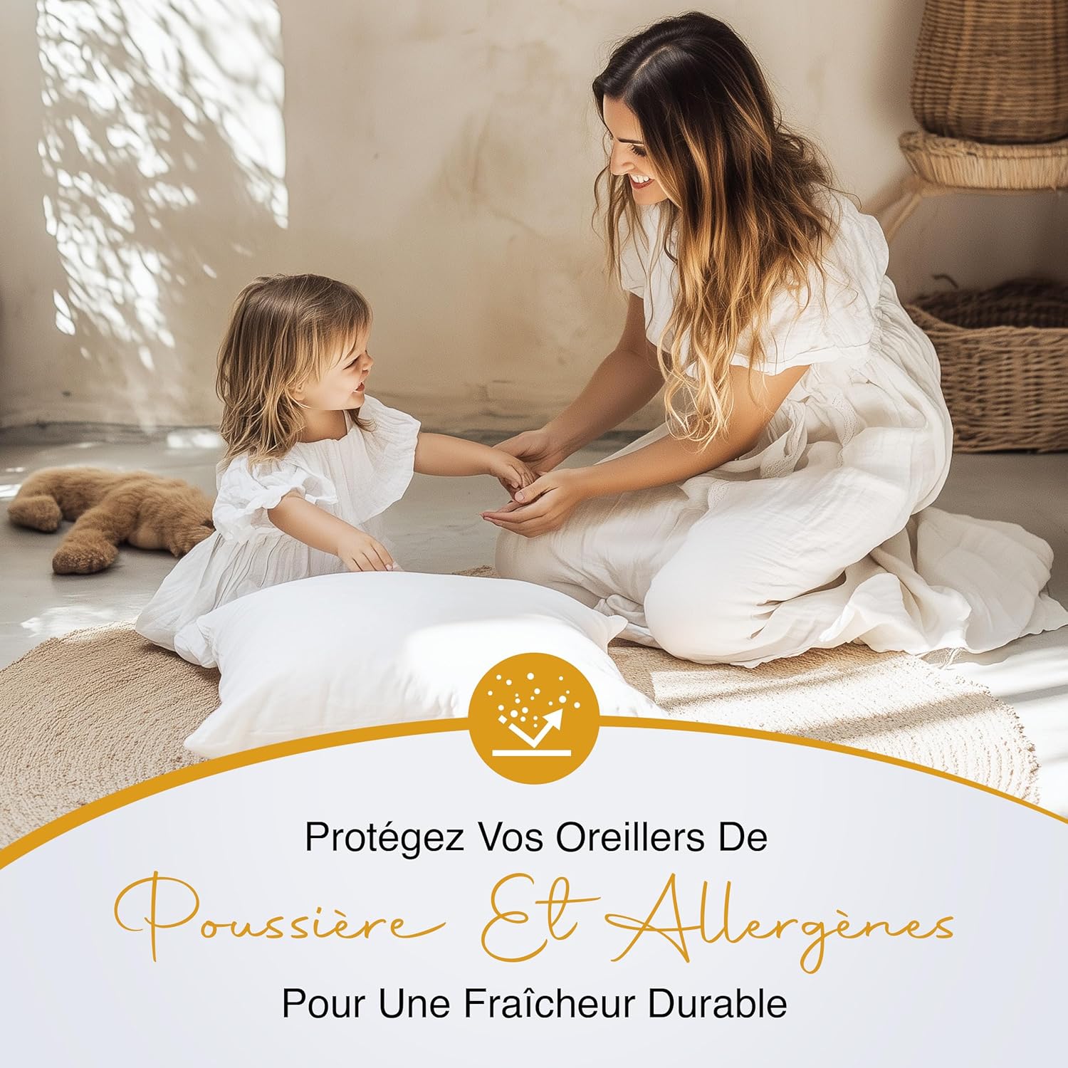 Thumbnail 4 de Utopia Bedding Protège Oreiller 60x60 cm