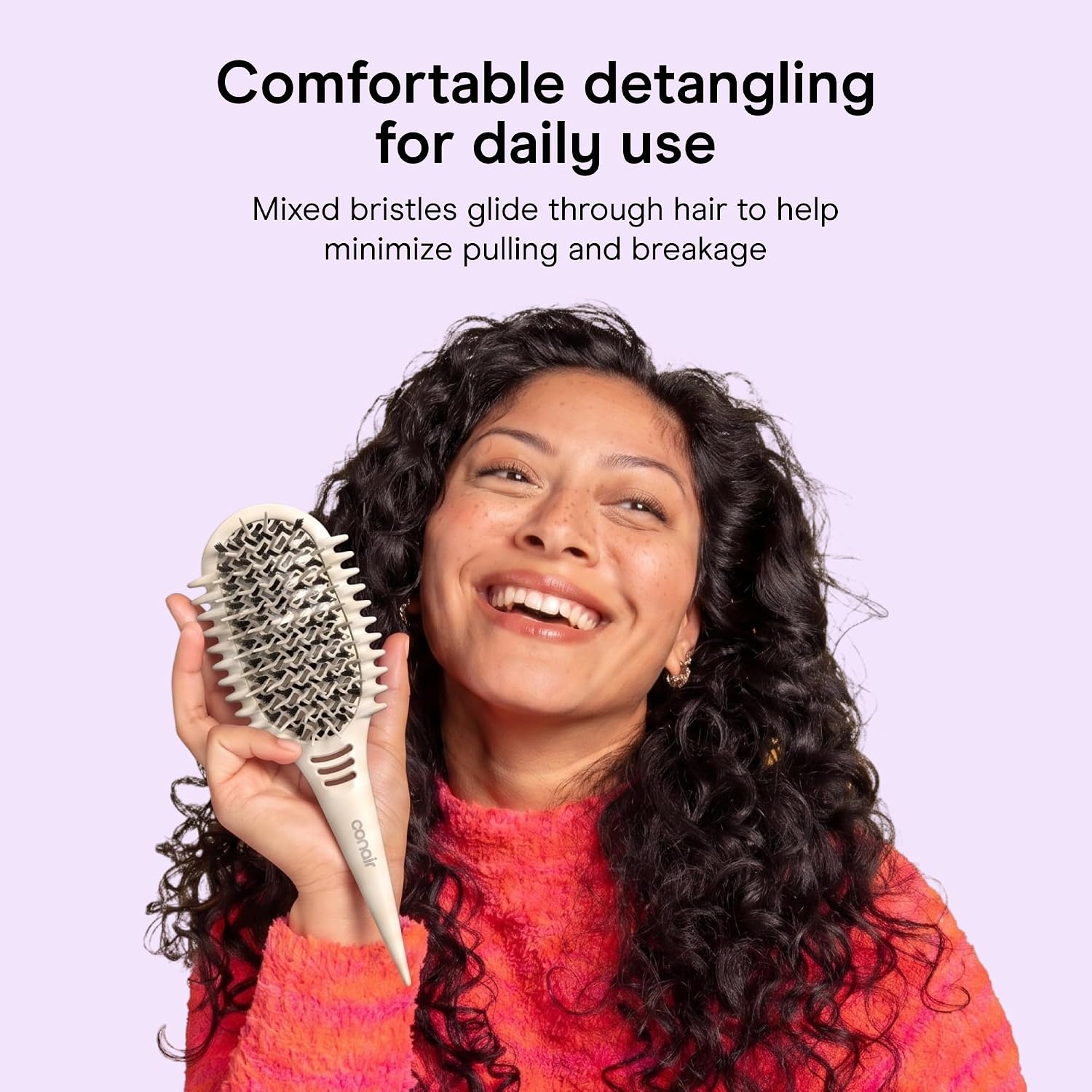 Detalle 1 de Conair Curly Hair Detangling Brush