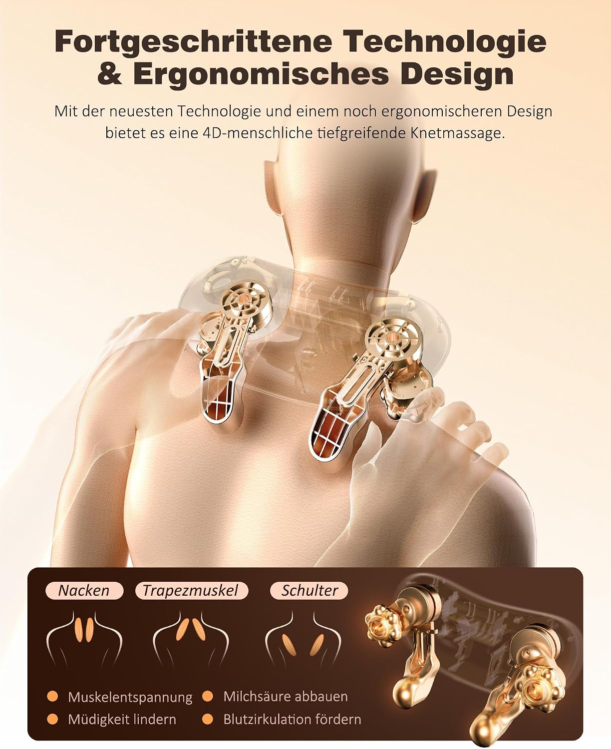 Thumbnail 3 de KNQZE massaggiatore shiatsu 4D cervicale 42°C