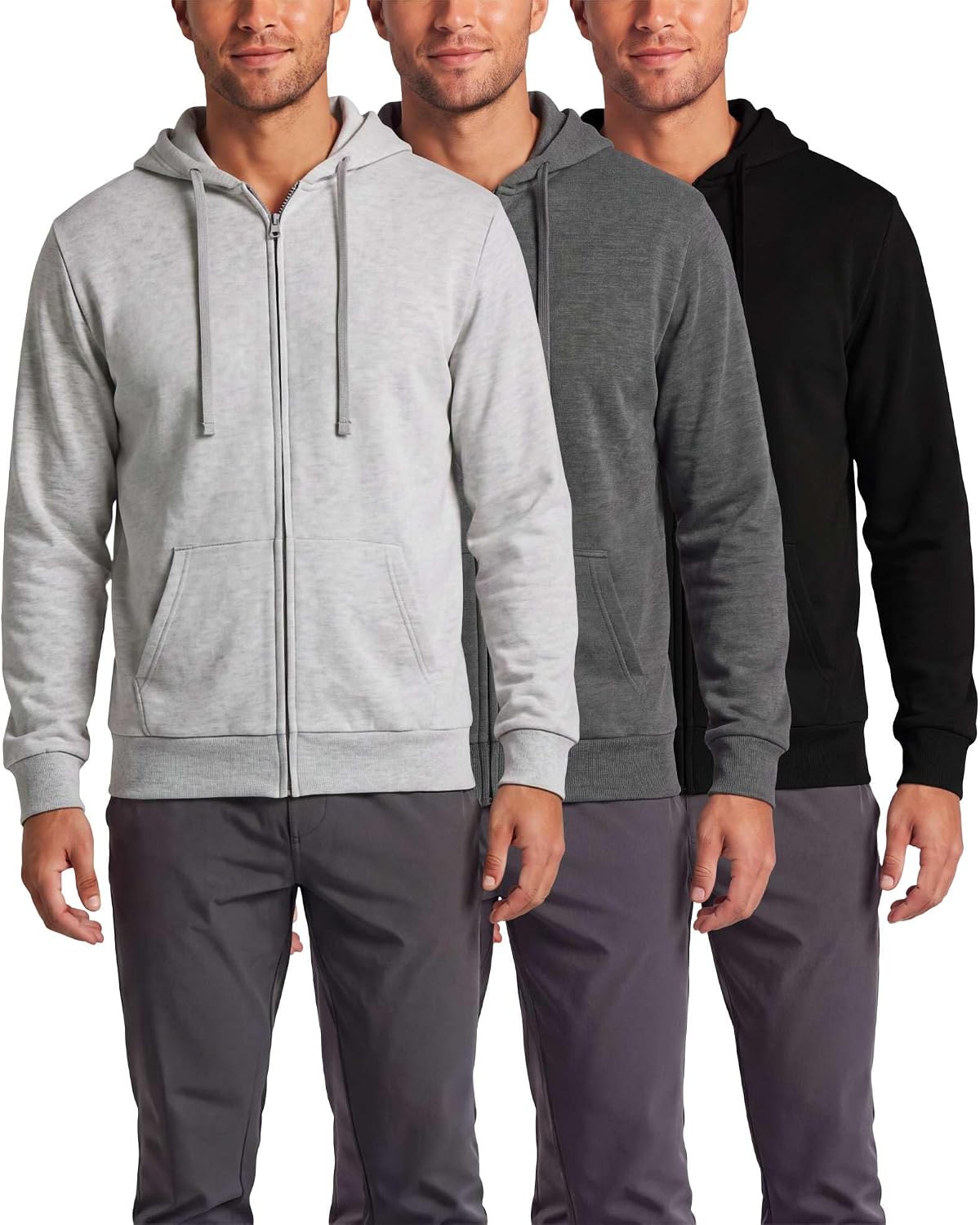 Thumbnail 6 de Men's Full-Zip Hoodies in Brushed Fleece