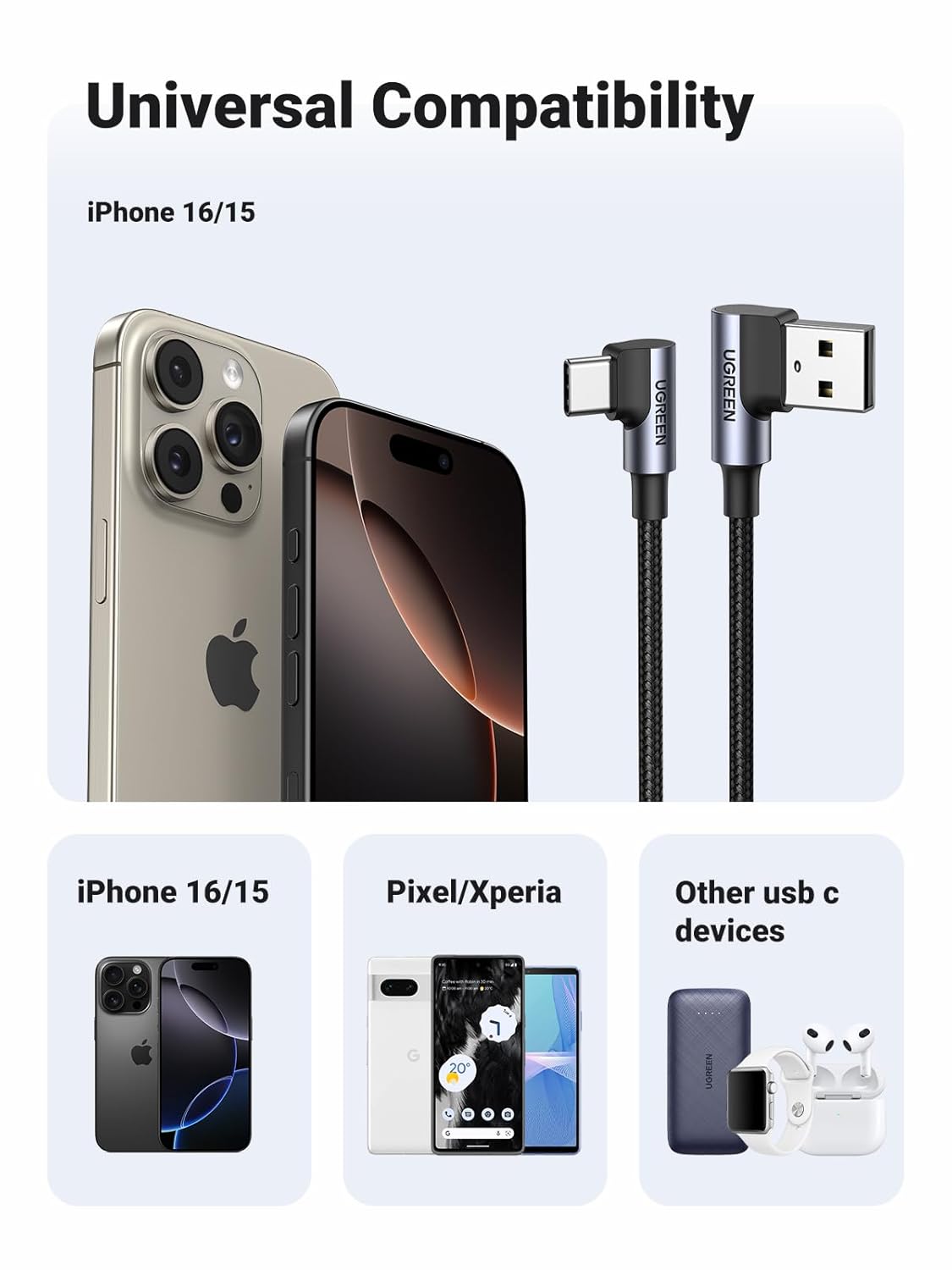 Thumbnail 4 de UGREEN USB to USB C Cable 3M 3A