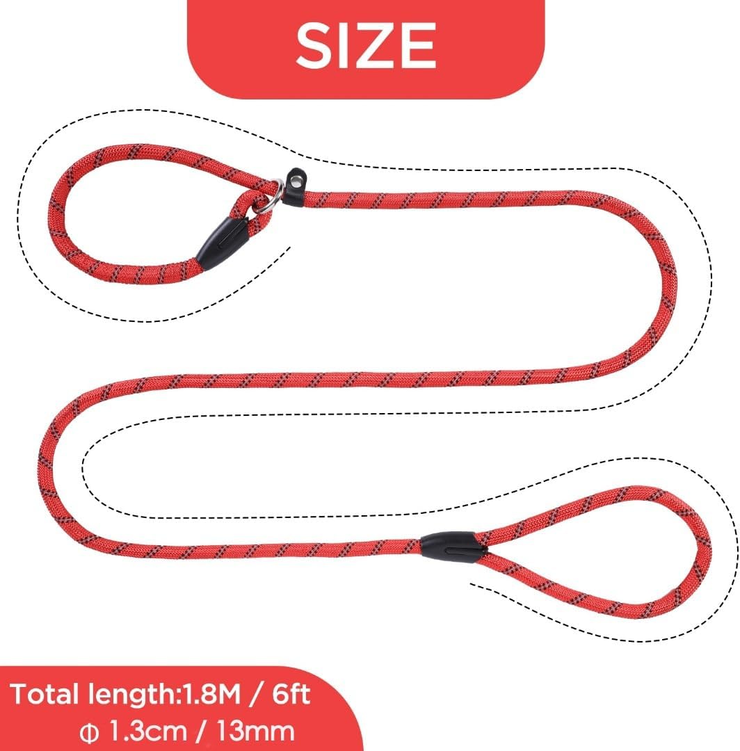 Detalle 2 de Loutep Slip Lead Rope Dog Lead (1.8m) with Reflective Stitching