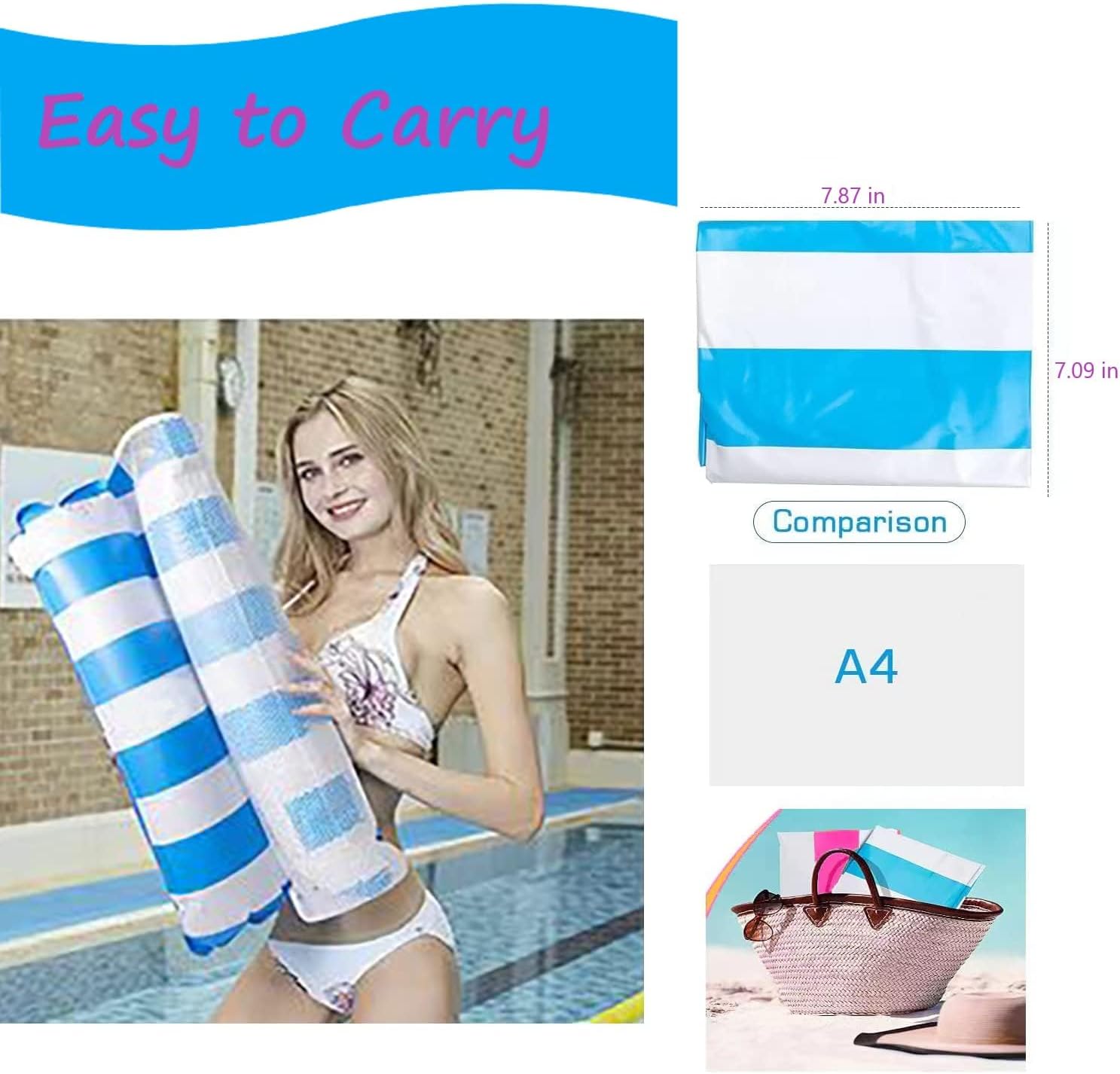 Thumbnail 4 de Inflatable Pool Floats Hammock 4‑in‑1 – 2/3 Pack with Pump