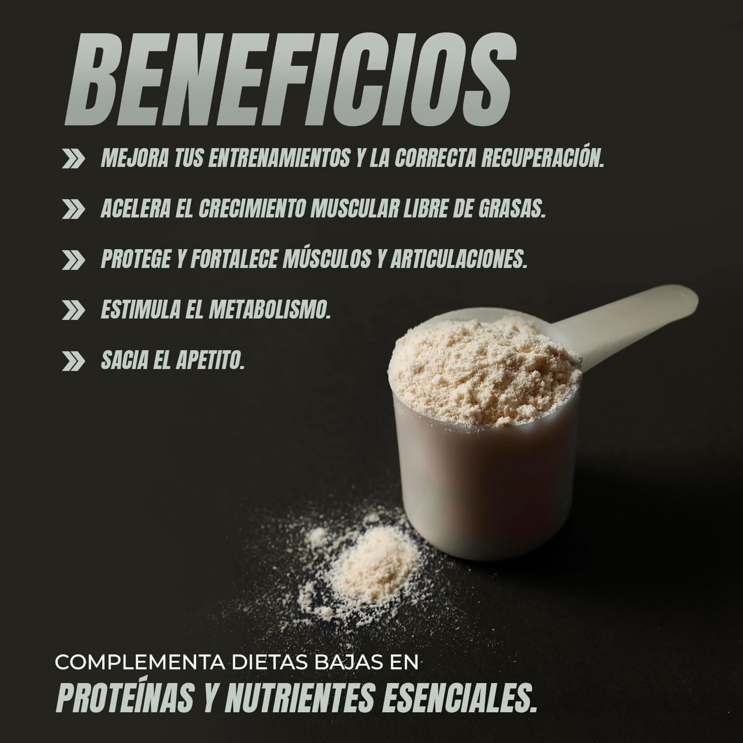 Detalle de Healthy Fusion Whey Protein 💪 Colágeno y Magnesio | Vainilla 1000g