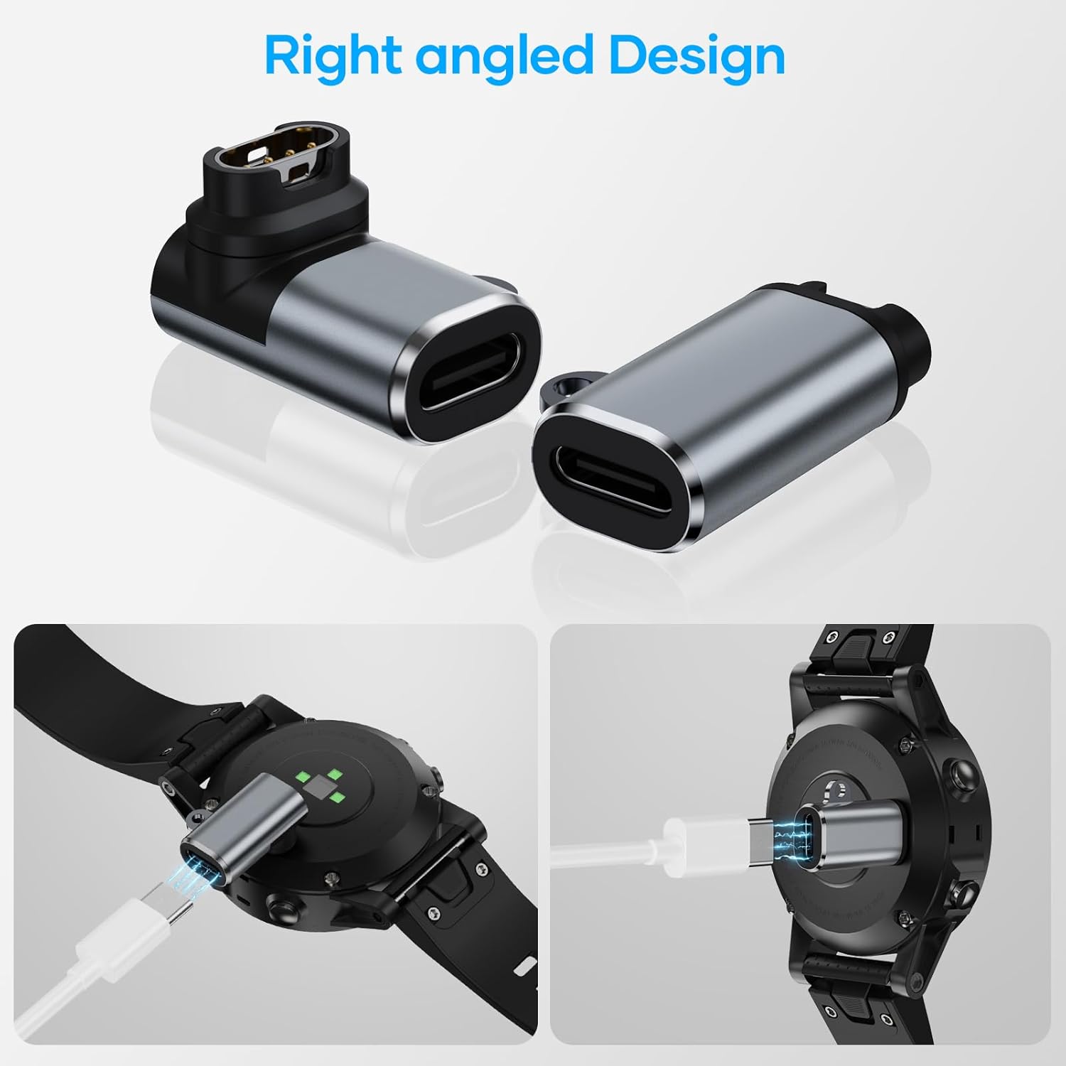 Detalle de USB C to Garmin Watch Charger Cable Adapter 4-Pack