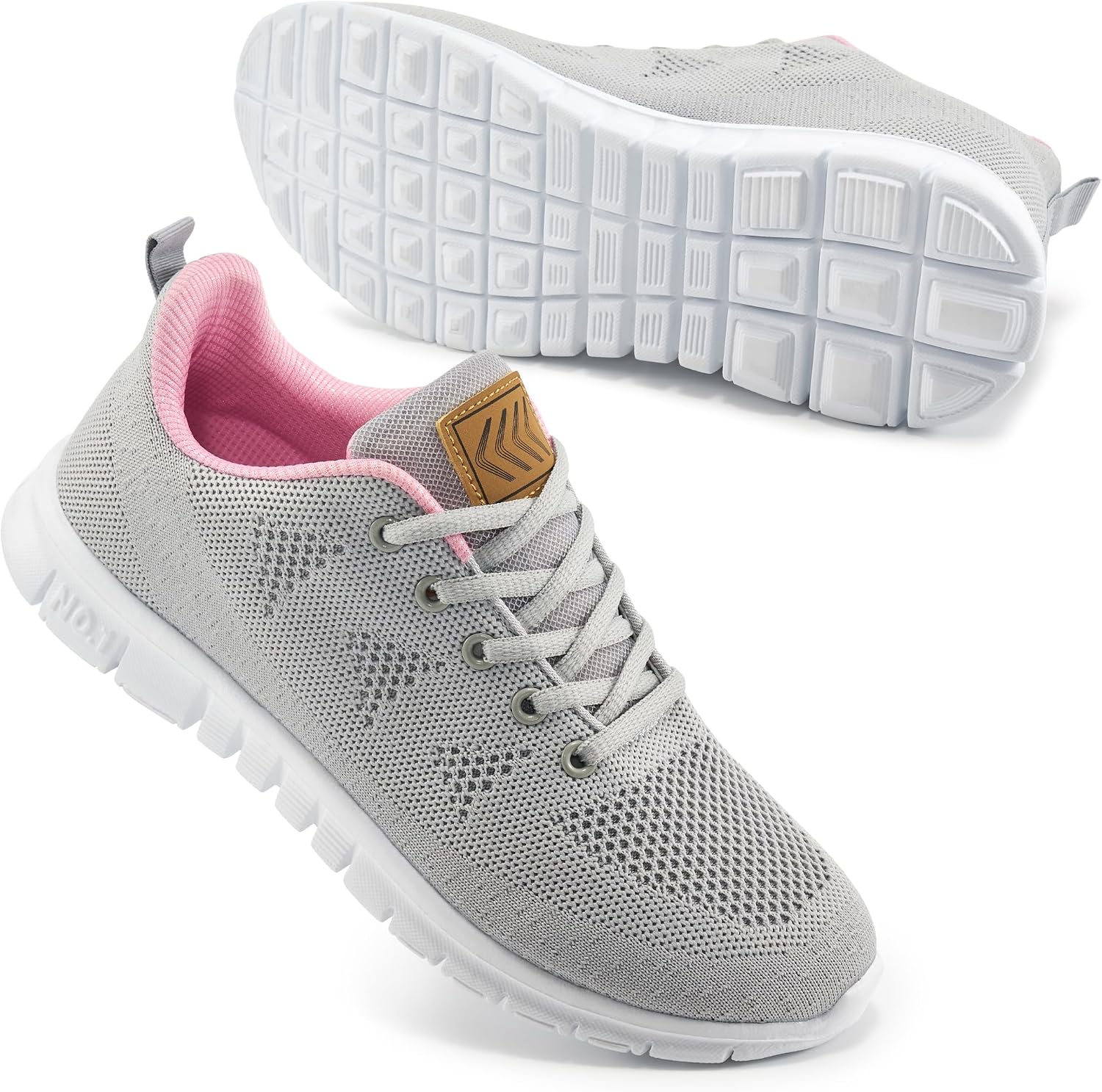 Detalle de FUDYNMALC Women’s Fashion Lightweight Sneakers with Memory Foam Insole and Non-Slip EVA Sole