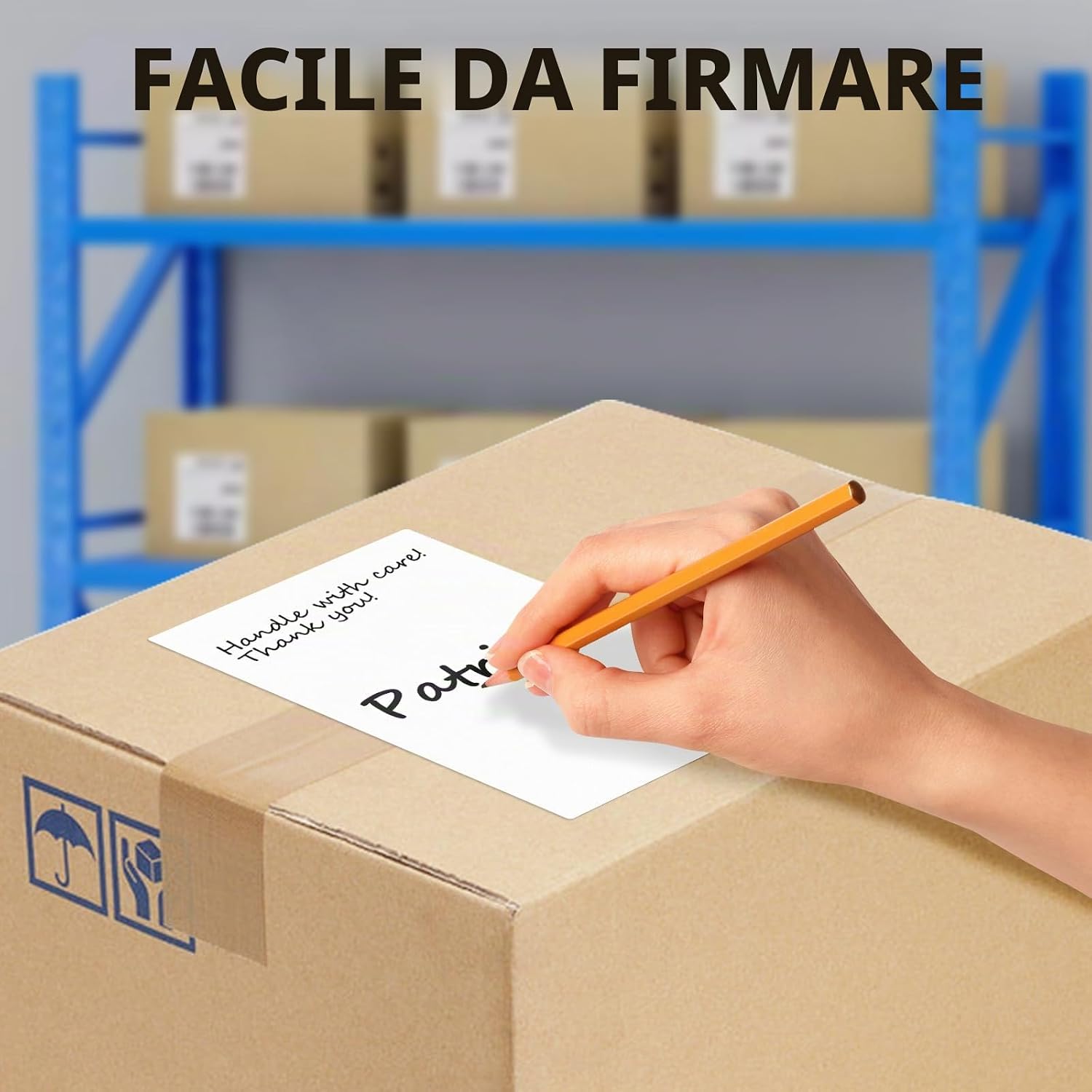 Detalle de ORGSTA Etichette Termiche Autoadesive 10,2 x 15,2 cm (4" x 6"), 500 pezzi – etichette di spedizione per stampanti termiche