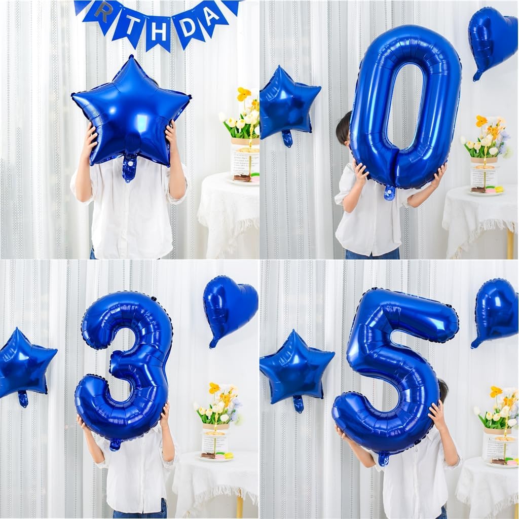 Detalle de 70. Geburtstag Ballon Set Marineblau đ