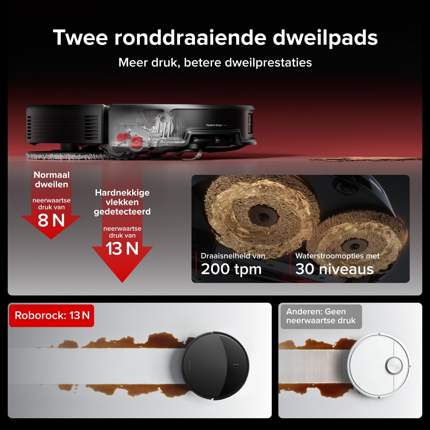 Thumbnail 6 de roborock Saros 20 Set robotstofzuiger met dweilfunctie, 36.000 Pa en RockDock