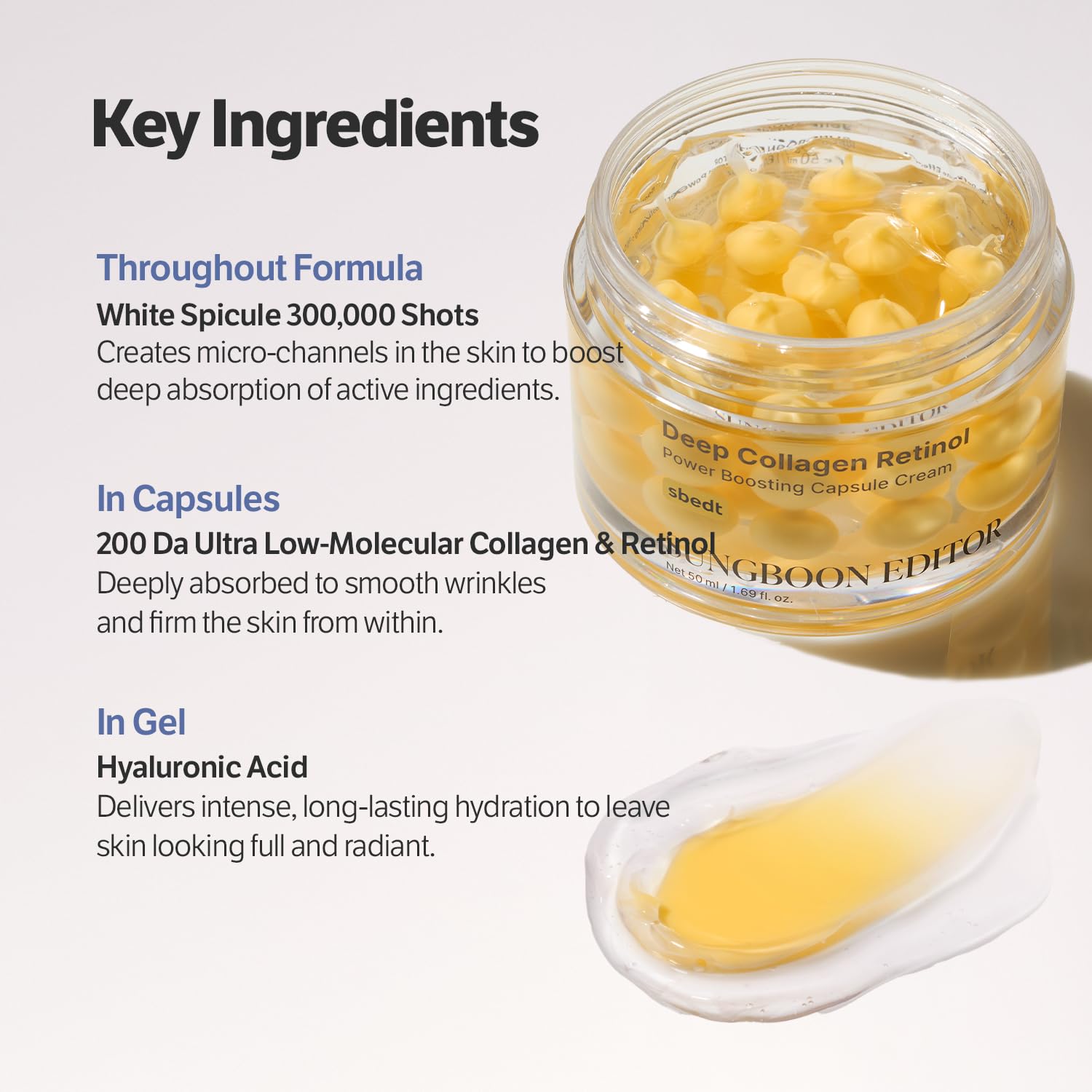 Detalle de SUNGBOON EDITOR Deep Collagen Retinol 1.69 fl.oz