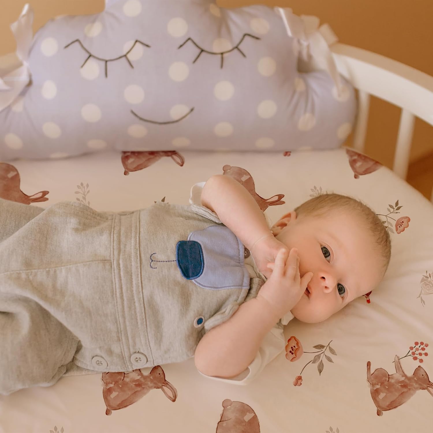Thumbnail 4 de GLLQUEN BABY Moses Basket Fitted Sheets 2 pack