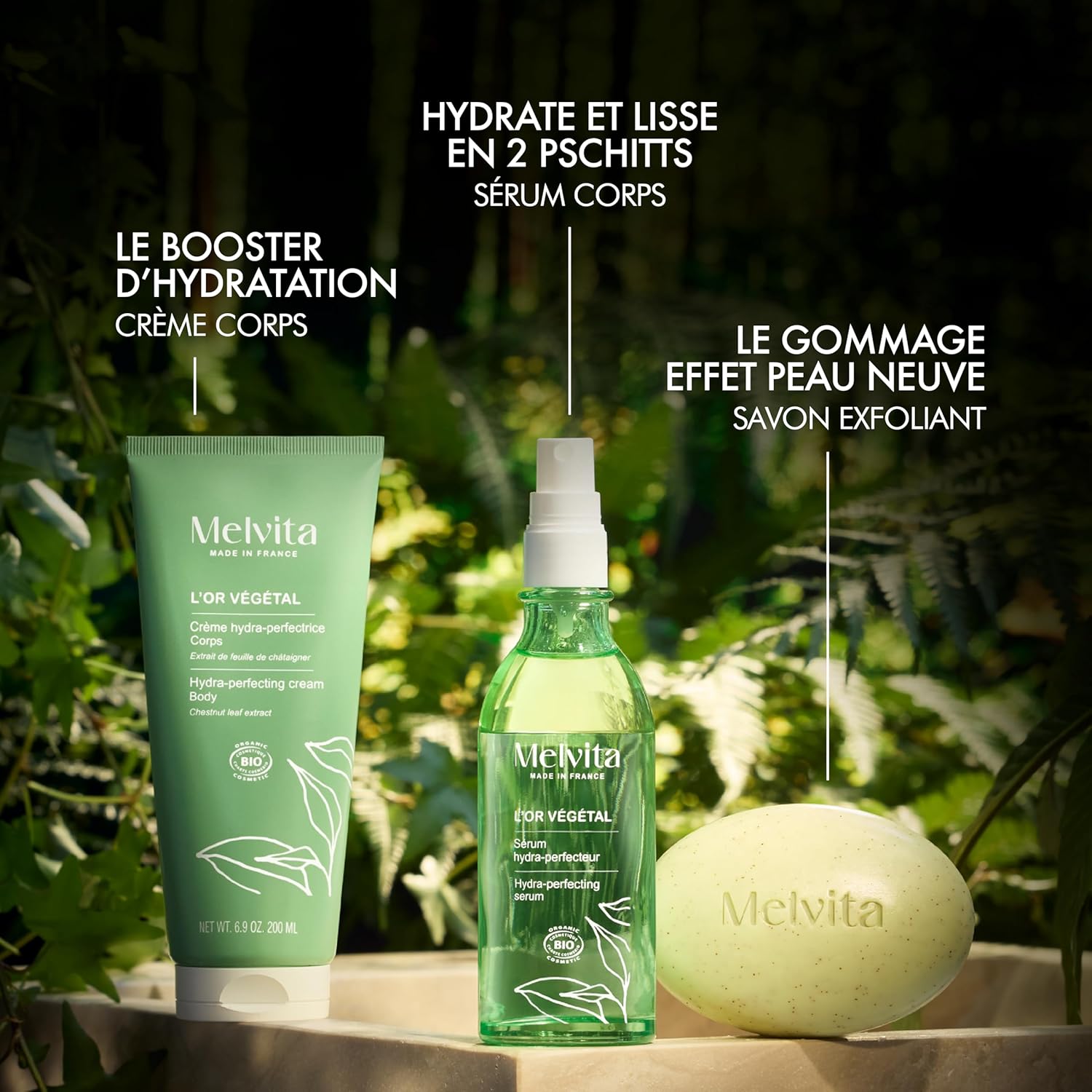 Thumbnail 6 de Melvita Crème Corps Hydra-Perfectrice Or Végétal – Hydratation 24h pour peaux sèches (200 ml)