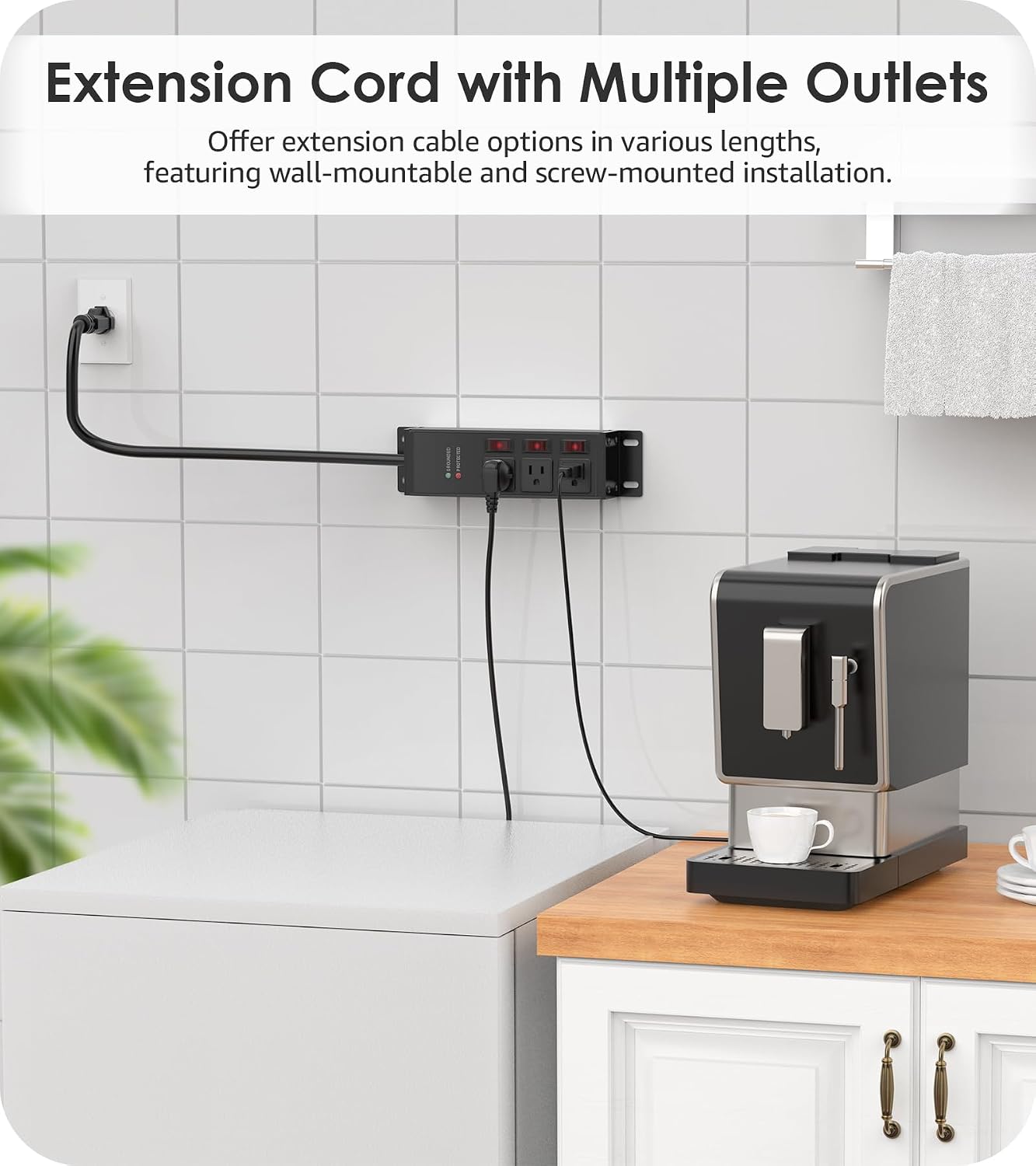 Detalle de CCCEI Surge Protector Power Strip with 25-Foot Cord