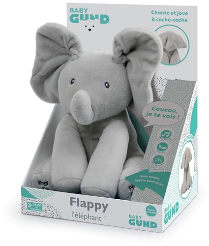 Thumbnail 10 de GUND Flappy L'Éléphant – Peluche interactive pour bébé