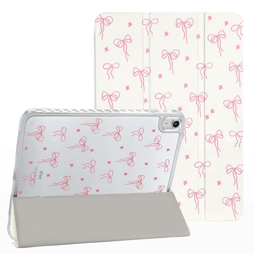 Thumbnail 1 de Fycyko Étui pour iPad (A16) 11e Génération et iPad 10e Génération – Motif Rose Nœud avec Porte-Crayon
