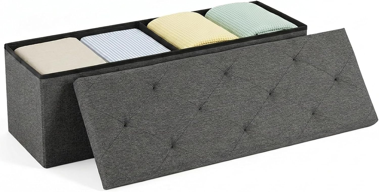 Detalle de DUMOS Storage Ottoman Bench, 43-Inch